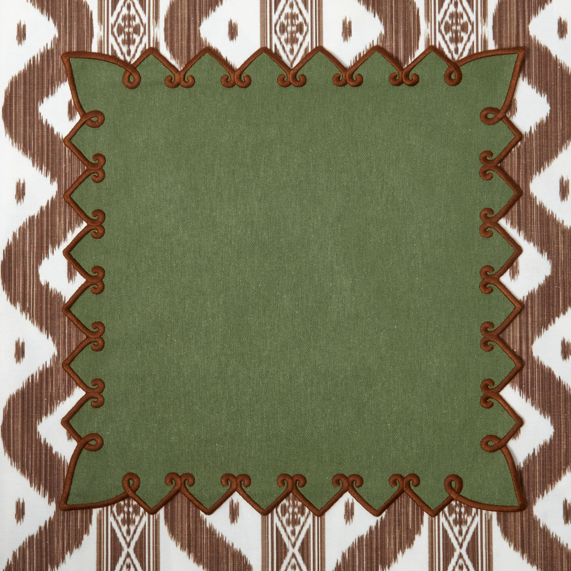 Forest Green & Brown Angelina Napkins (Set of 4) - Image 17