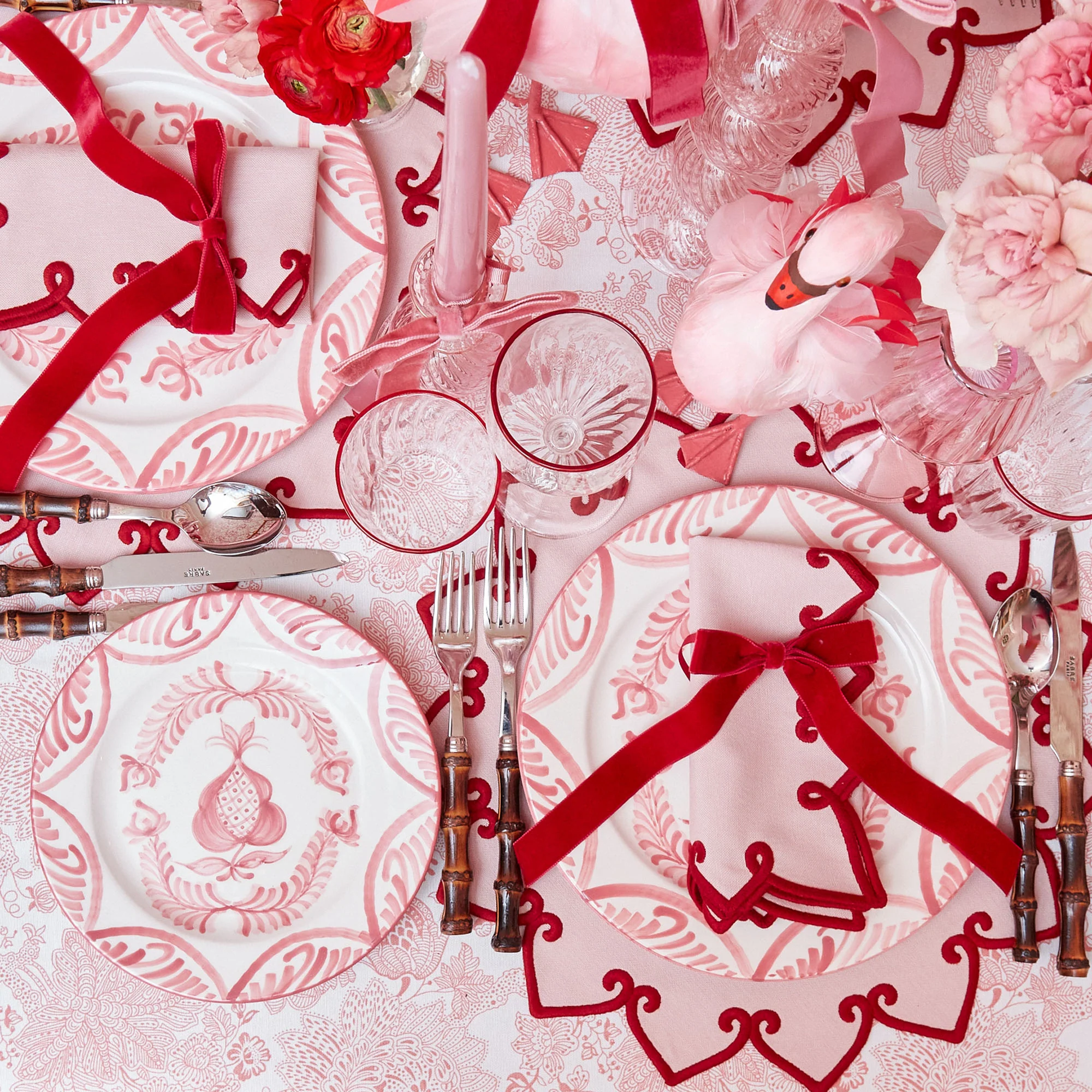 Pink & Red Angelina Napkins (Set of 4) - Image 6