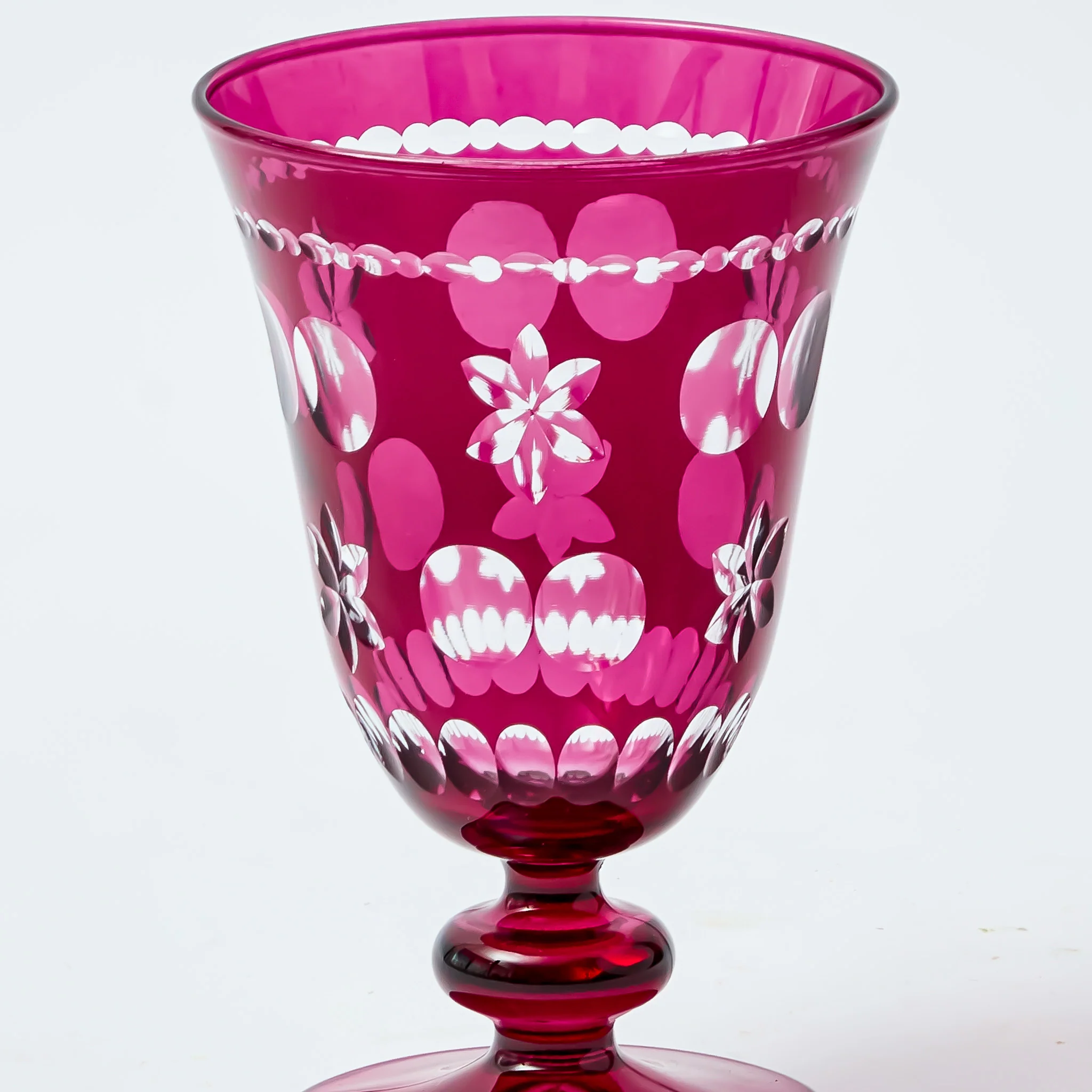 Aubergine Anita Engraved Wine Glasses (Set of 4) - Image 6