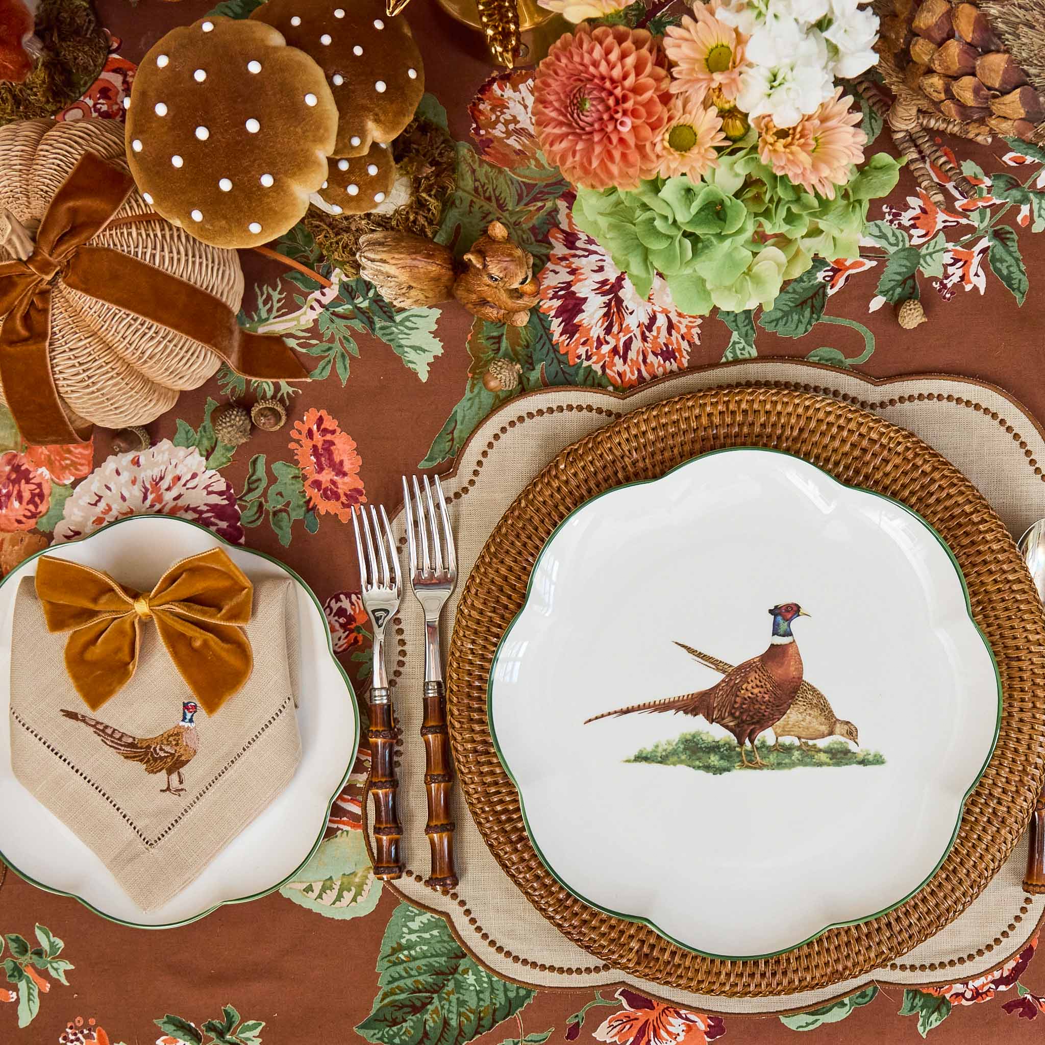 Scalloped Pheasant Dinner Plate - Image 9
