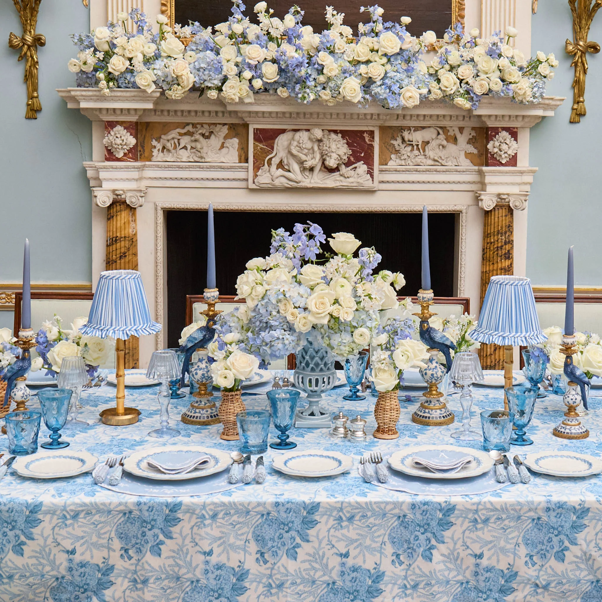 Dusty Blue Candles (Set of 8) - Image 10