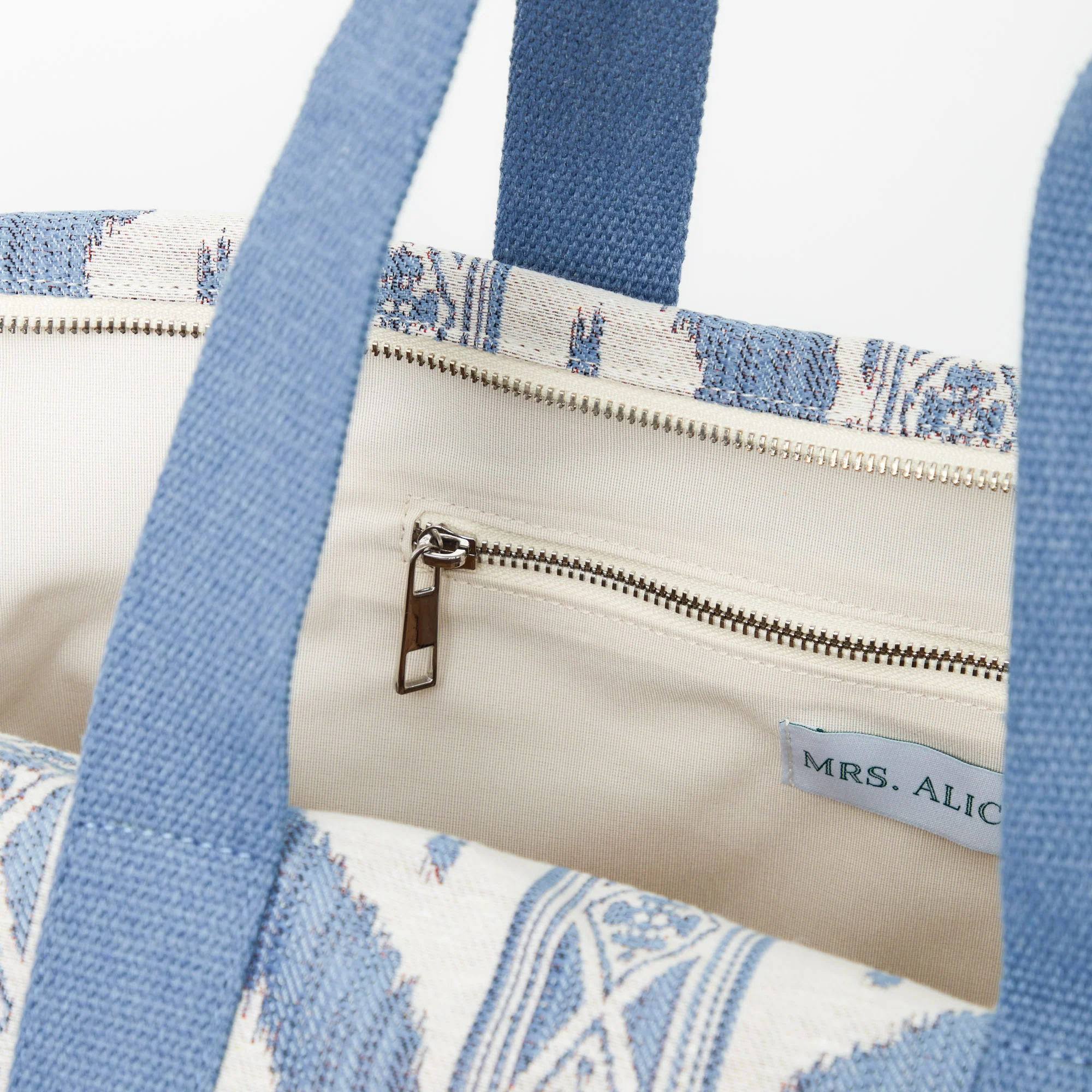 Blue Ikat Travel Bag - Image 8