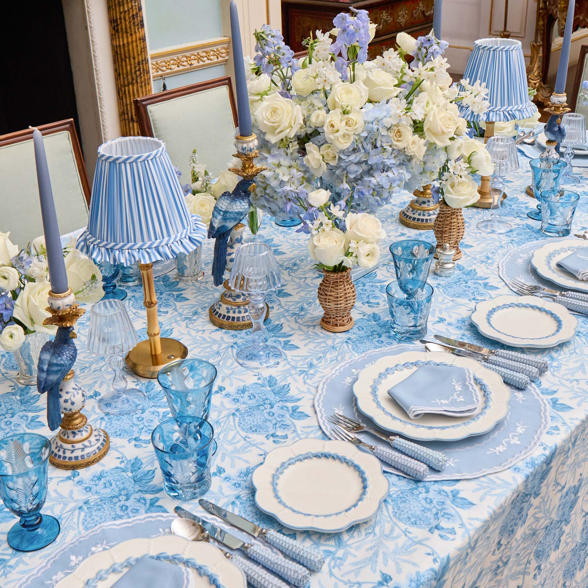 Blue Laurel Dinner Plate - Image 3
