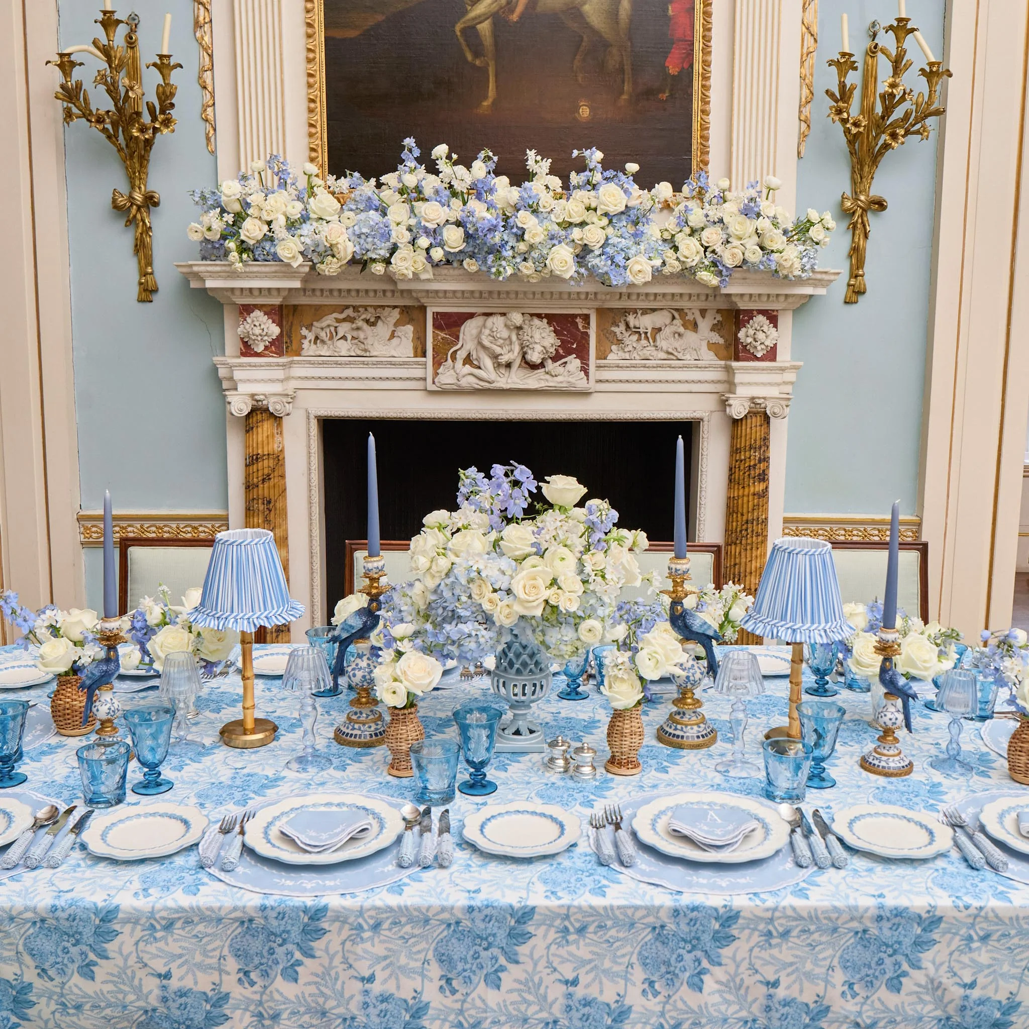 Blue Laurel Dinner Plate - Image 6