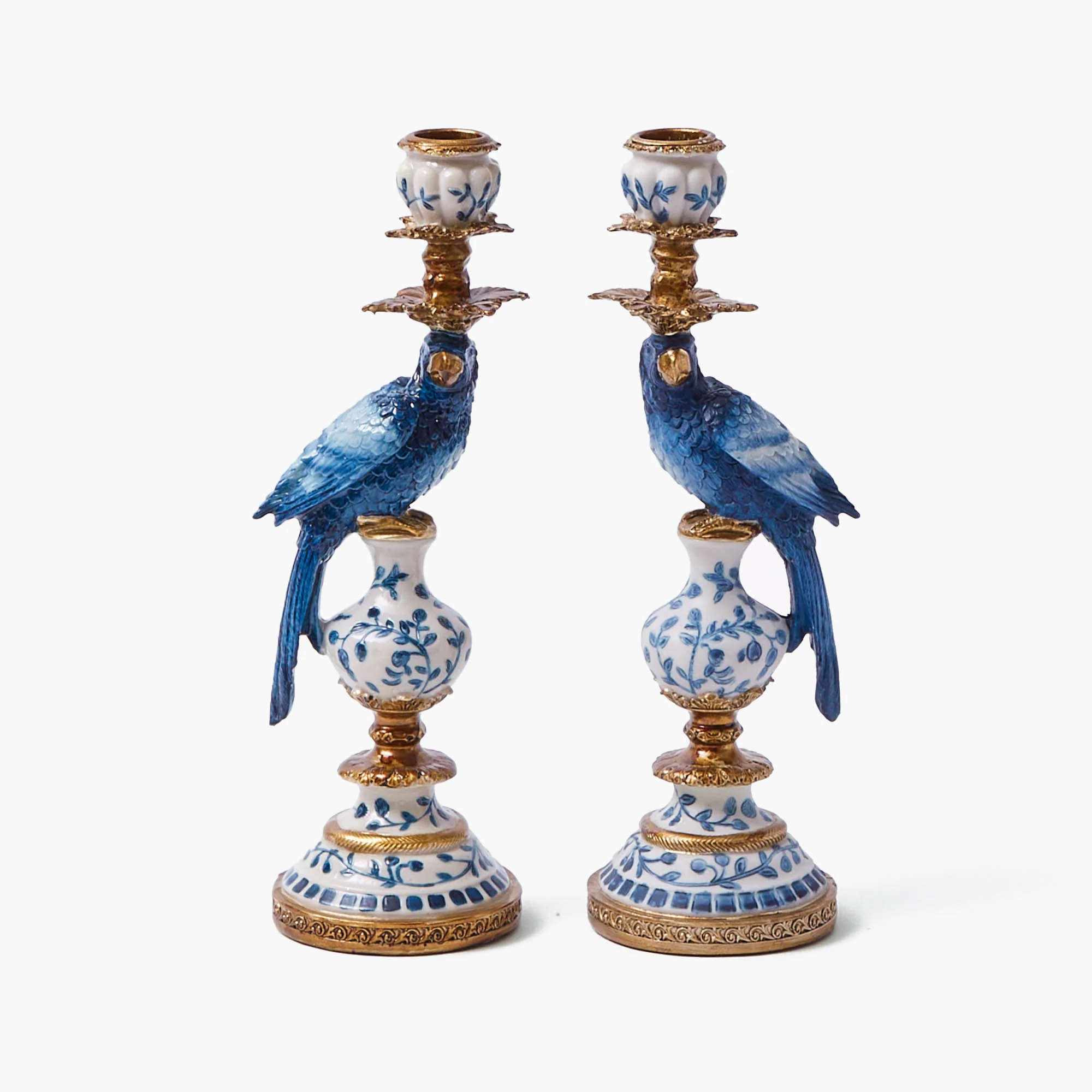 Blue Parrot Candle Holders (Pair) - Image 20