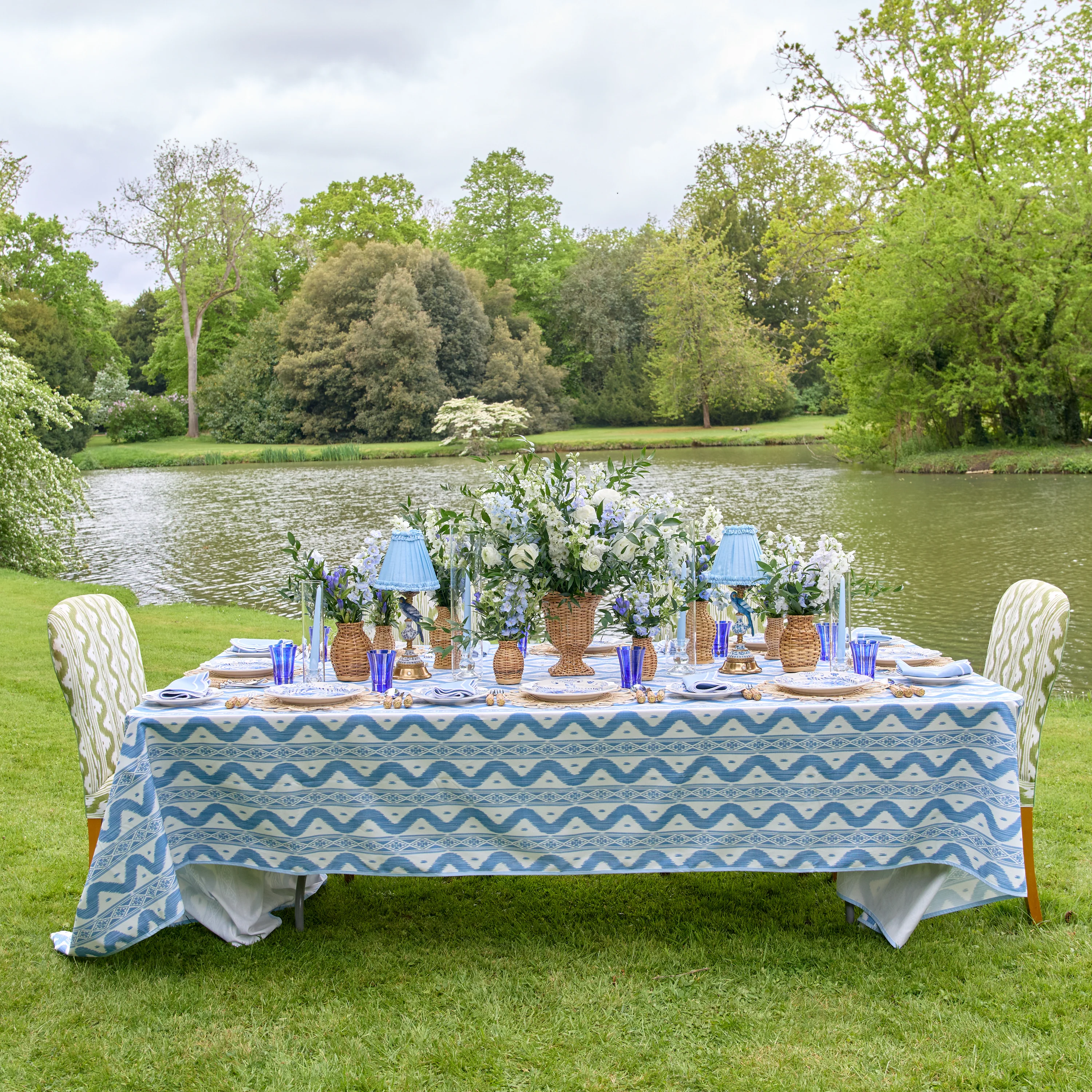 Dusty Blue Candles (Set of 8) - Image 3