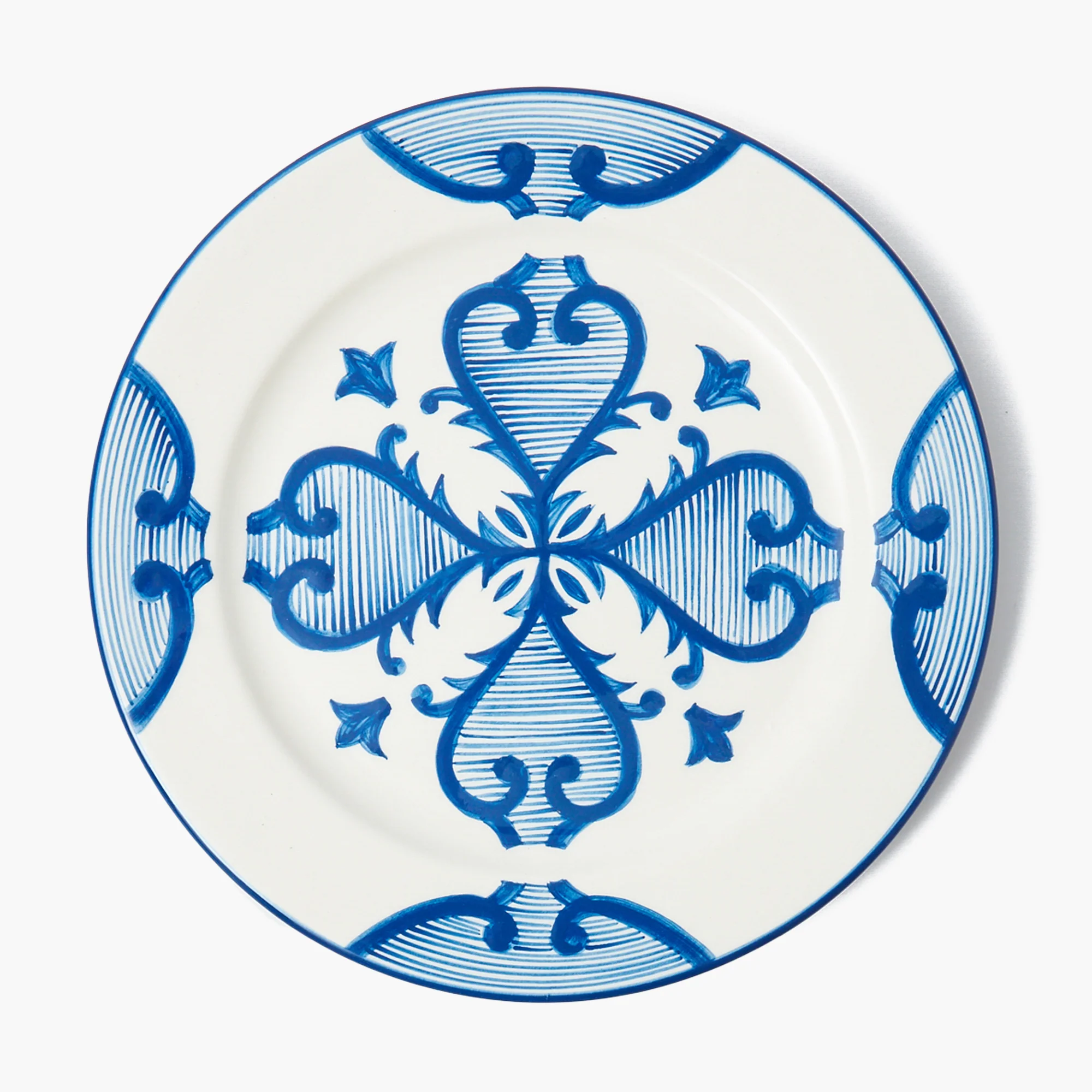 Blue Quatrefoil Starter Plates (Set of 4) - Image 11