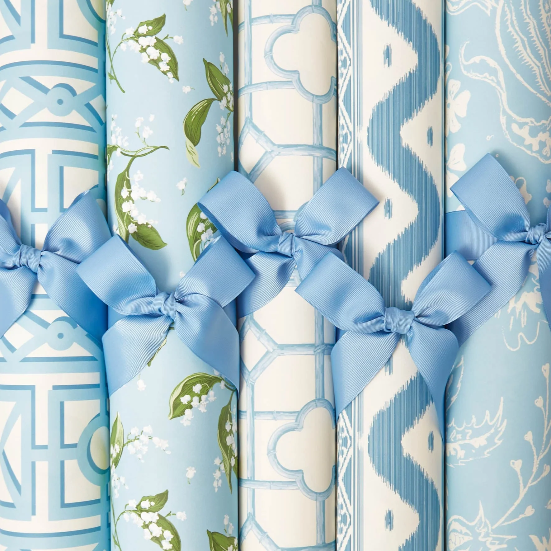 Blue Shaded Bamboo Wallpaper - Image 2