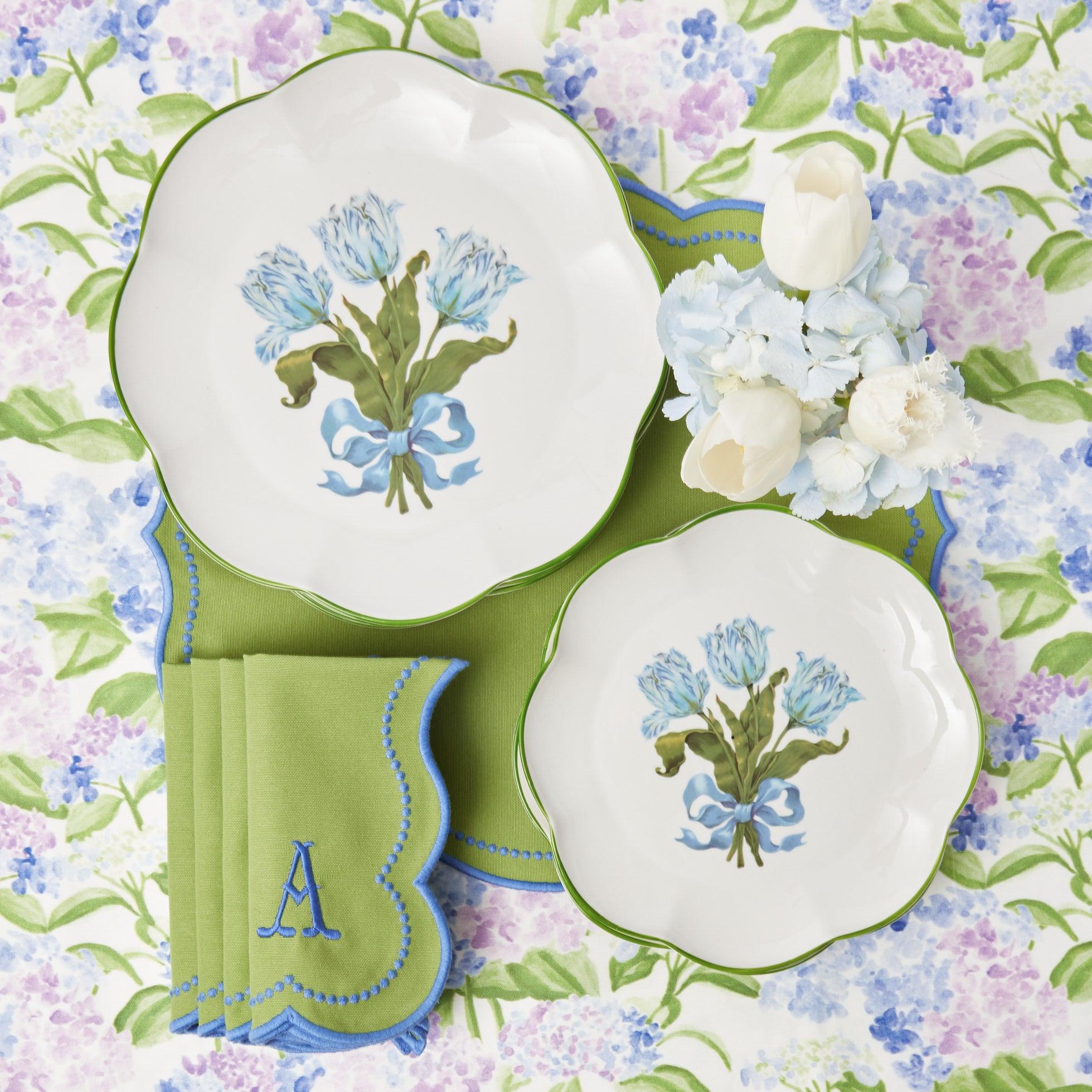 Blue Tulip Dinner Plate - Image 16