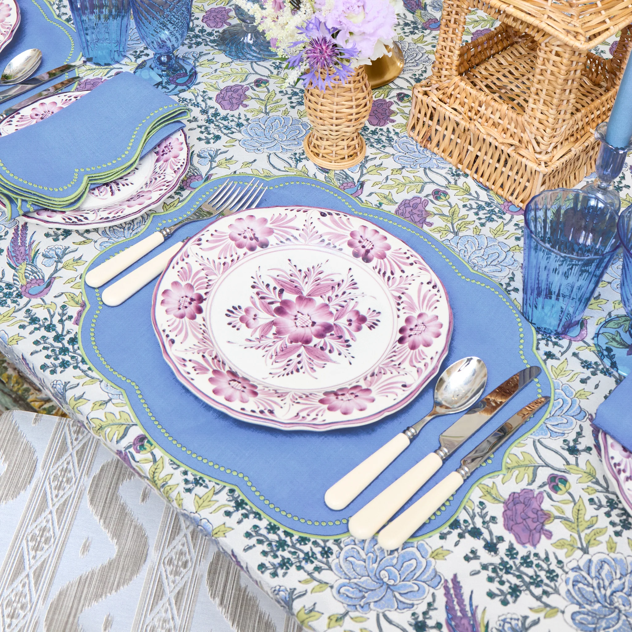 Purple Pandora Dinner & Starter Plates (Set of 8) - Image 8
