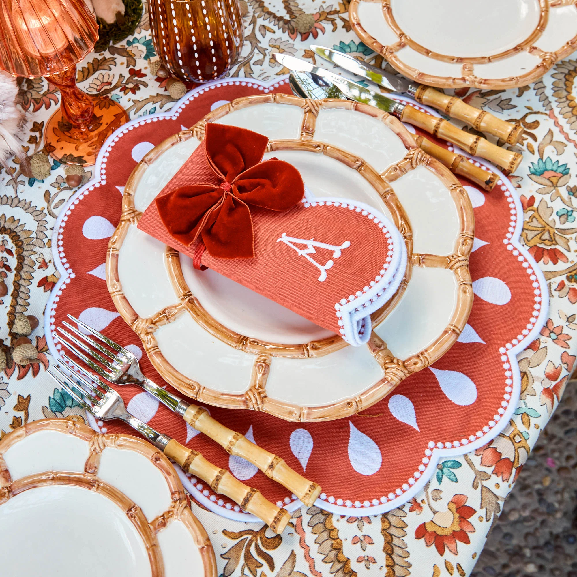 Burnt Orange Napkin Bows (Set of 4) - Image 12