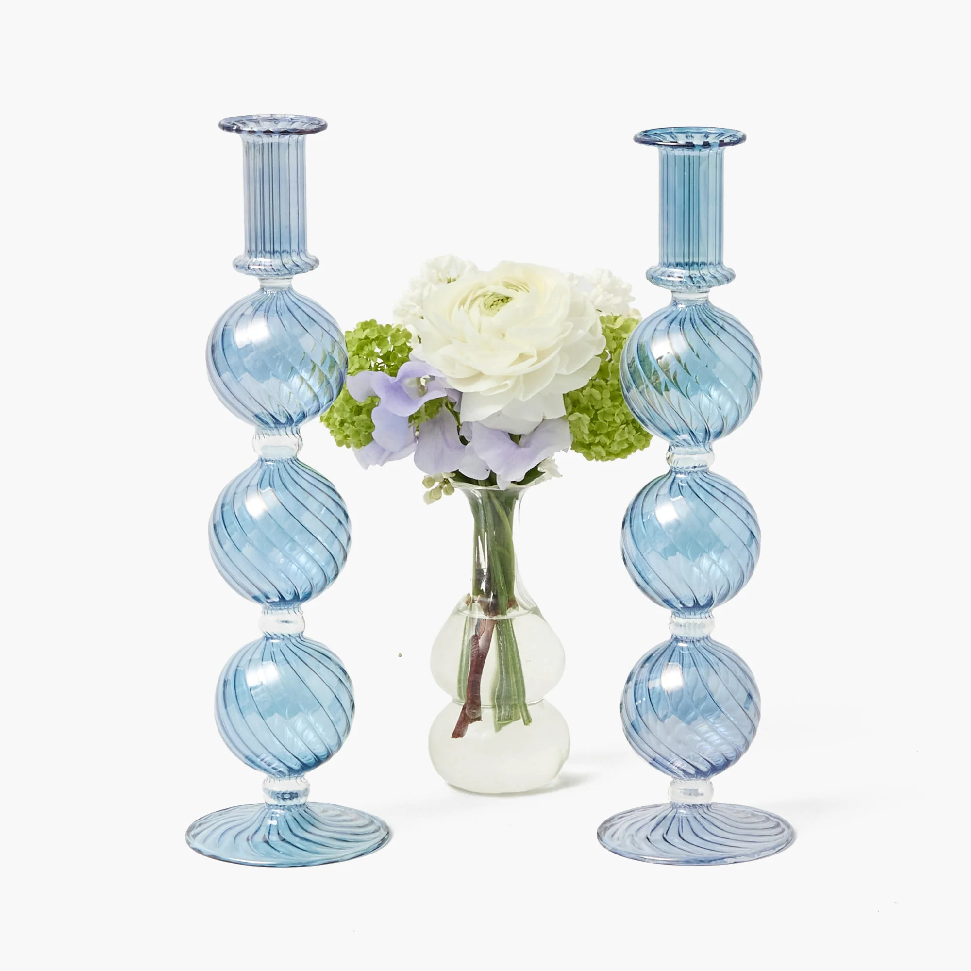 Azure Camille Candle Holders (Pair) - Image 8