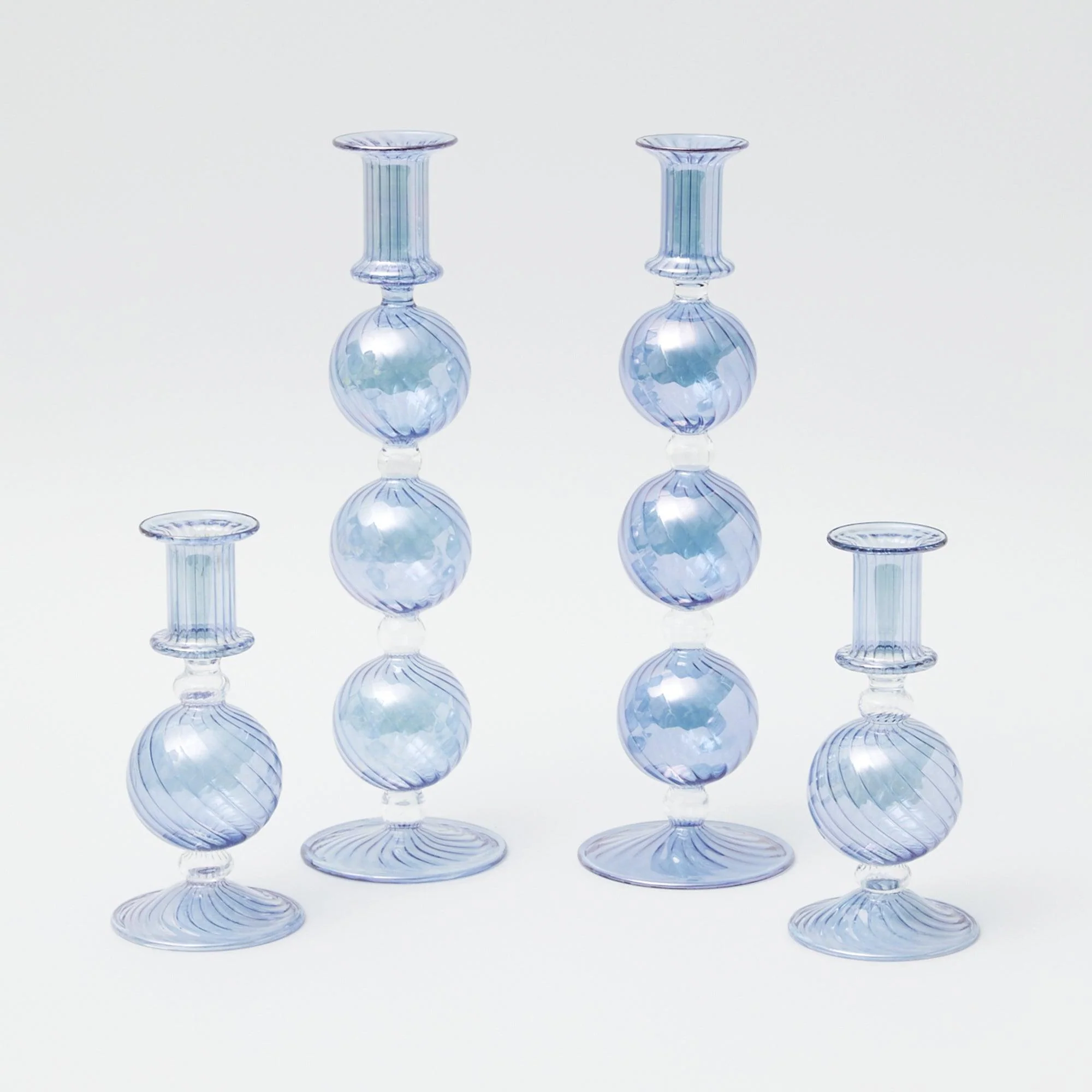 Camille Azure Red Ribboned Candlescape - Image 6