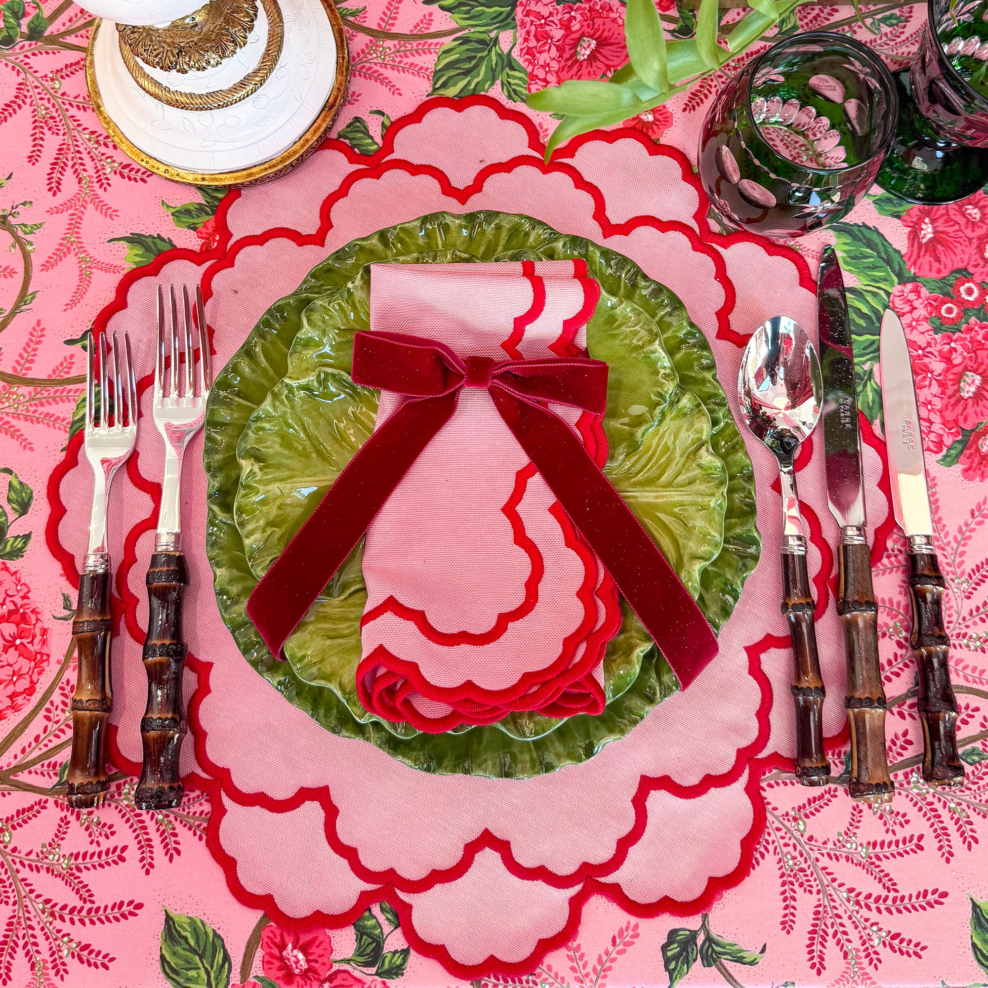 Pink Carolina Napkins (Set of 4) - Image 9
