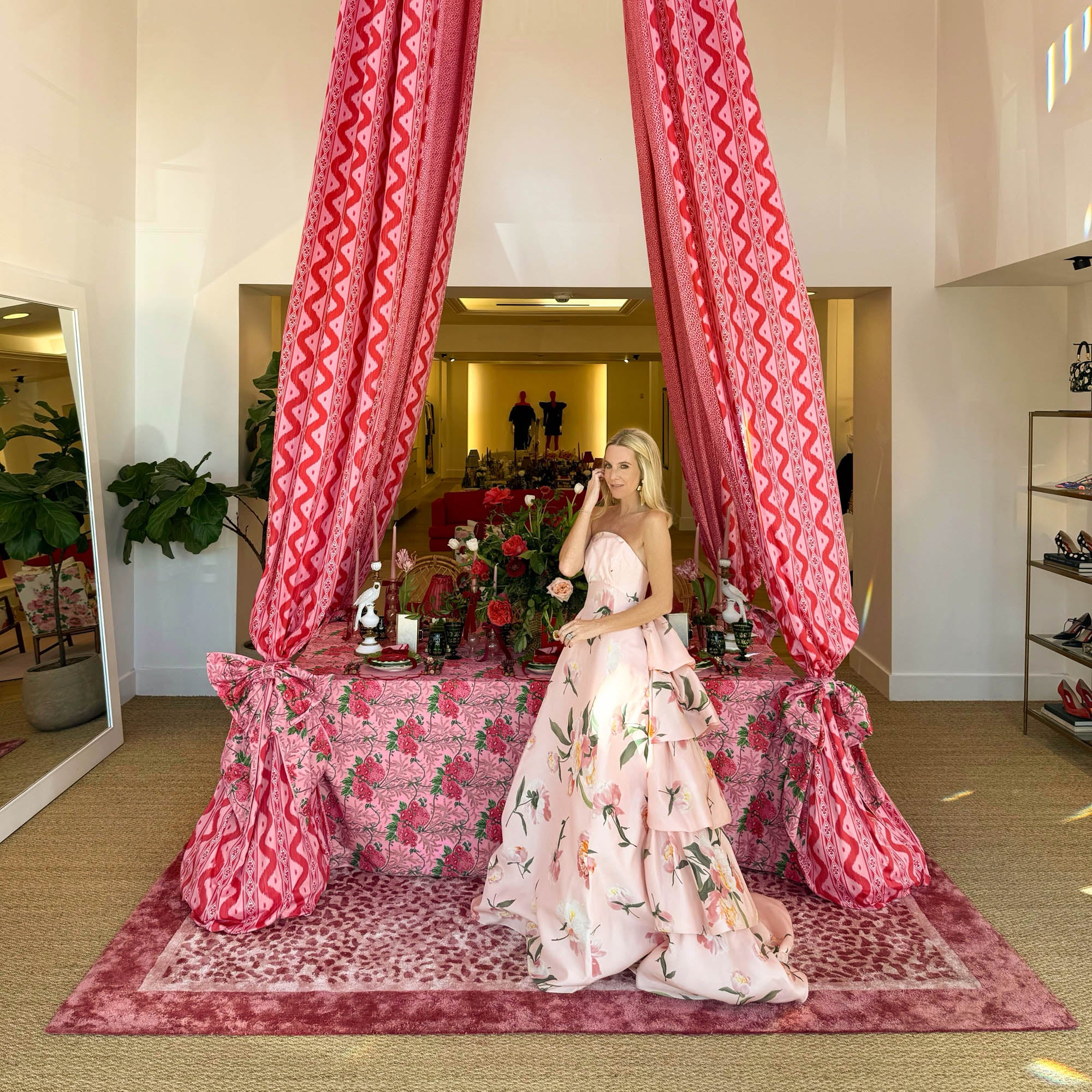 Pink Carolina Napkins (Set of 4) - Image 3