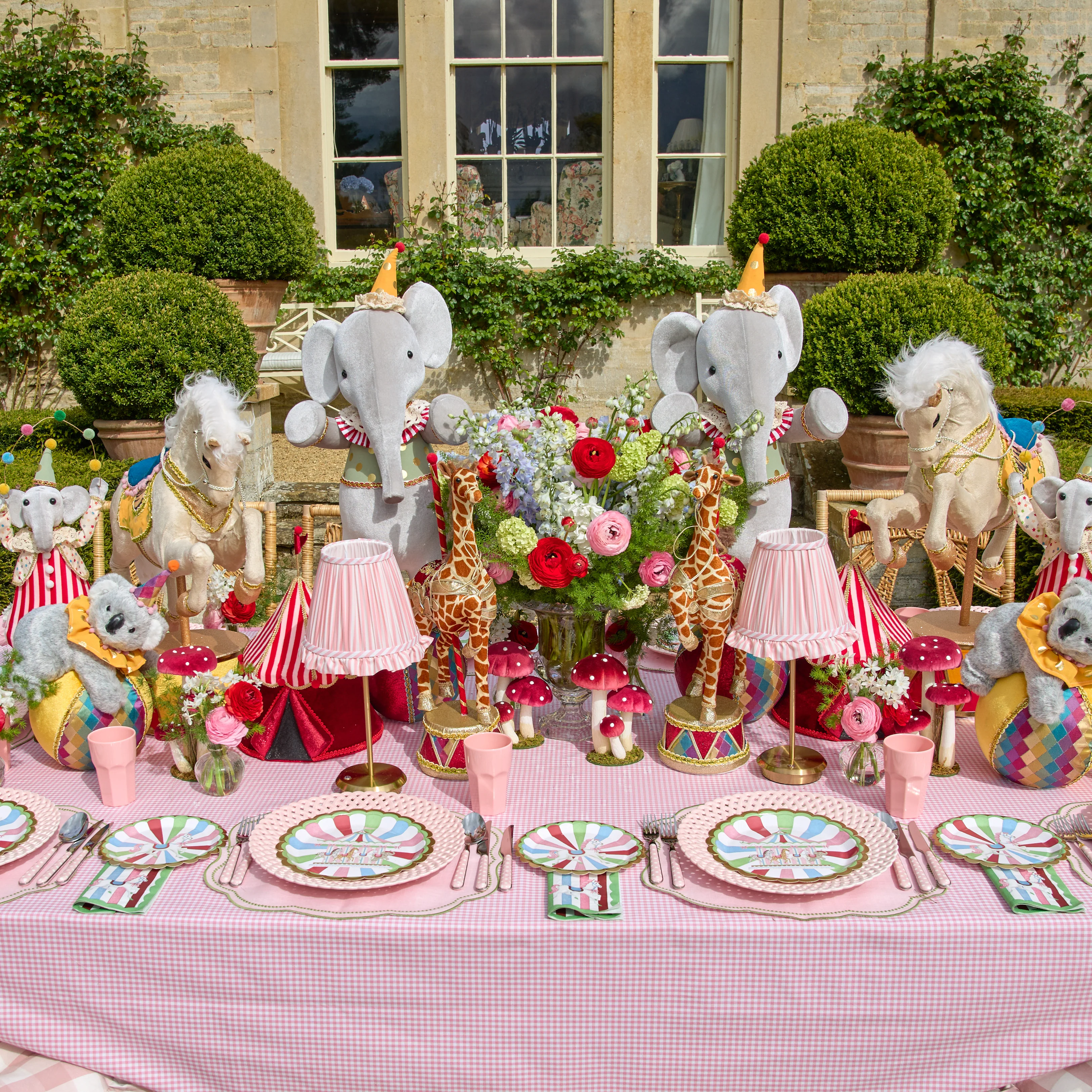 Gilbert Giraffe on Carousel (Pair) - 60cm - Image 6