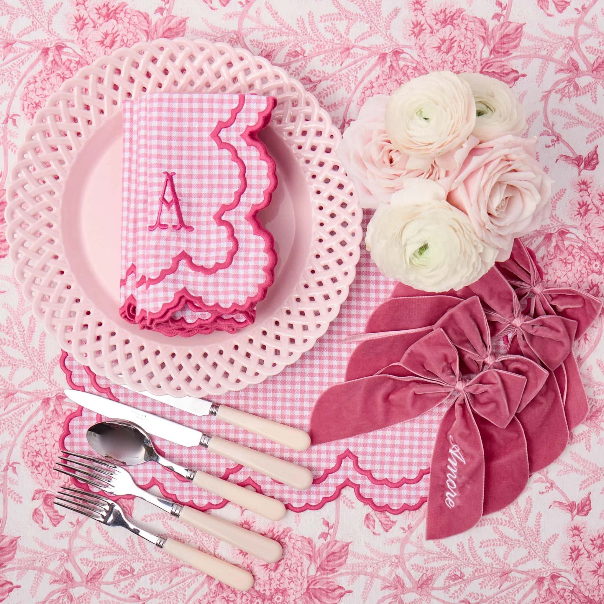 Dusty Pink Personalisable Bow - Image 3