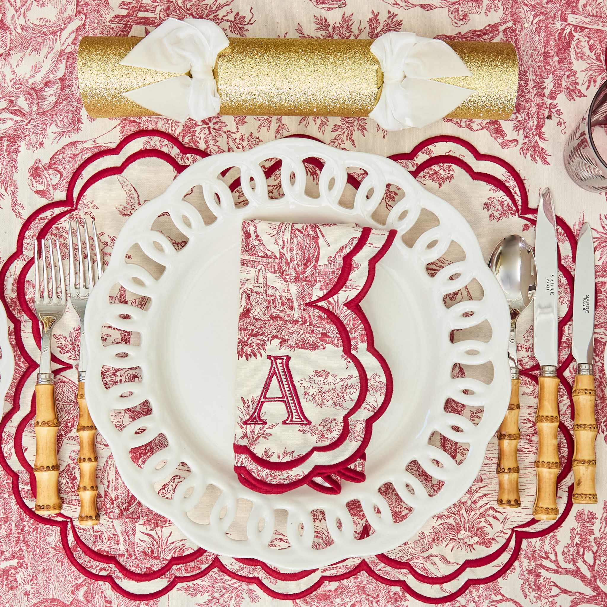 White Lace Dinner Plate - Image 10