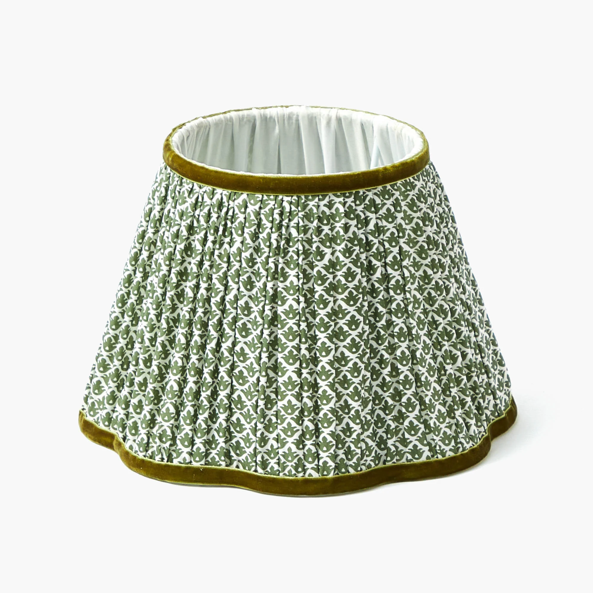 Corinthian Rechargeable Lamp with Olive Lotus Shade (22cm) - Image 5