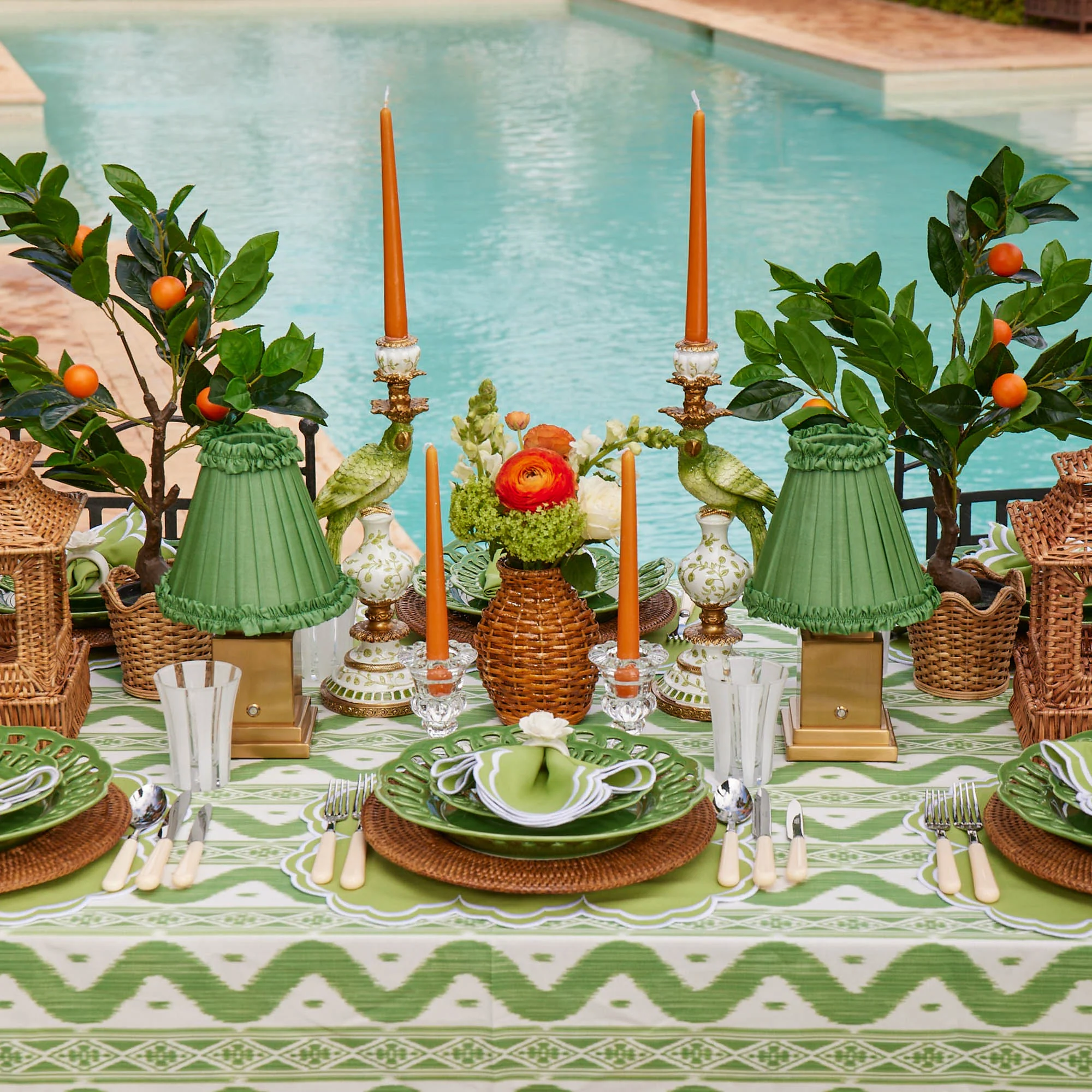 Handmade Orange Candles (Set of 8) - Image 14