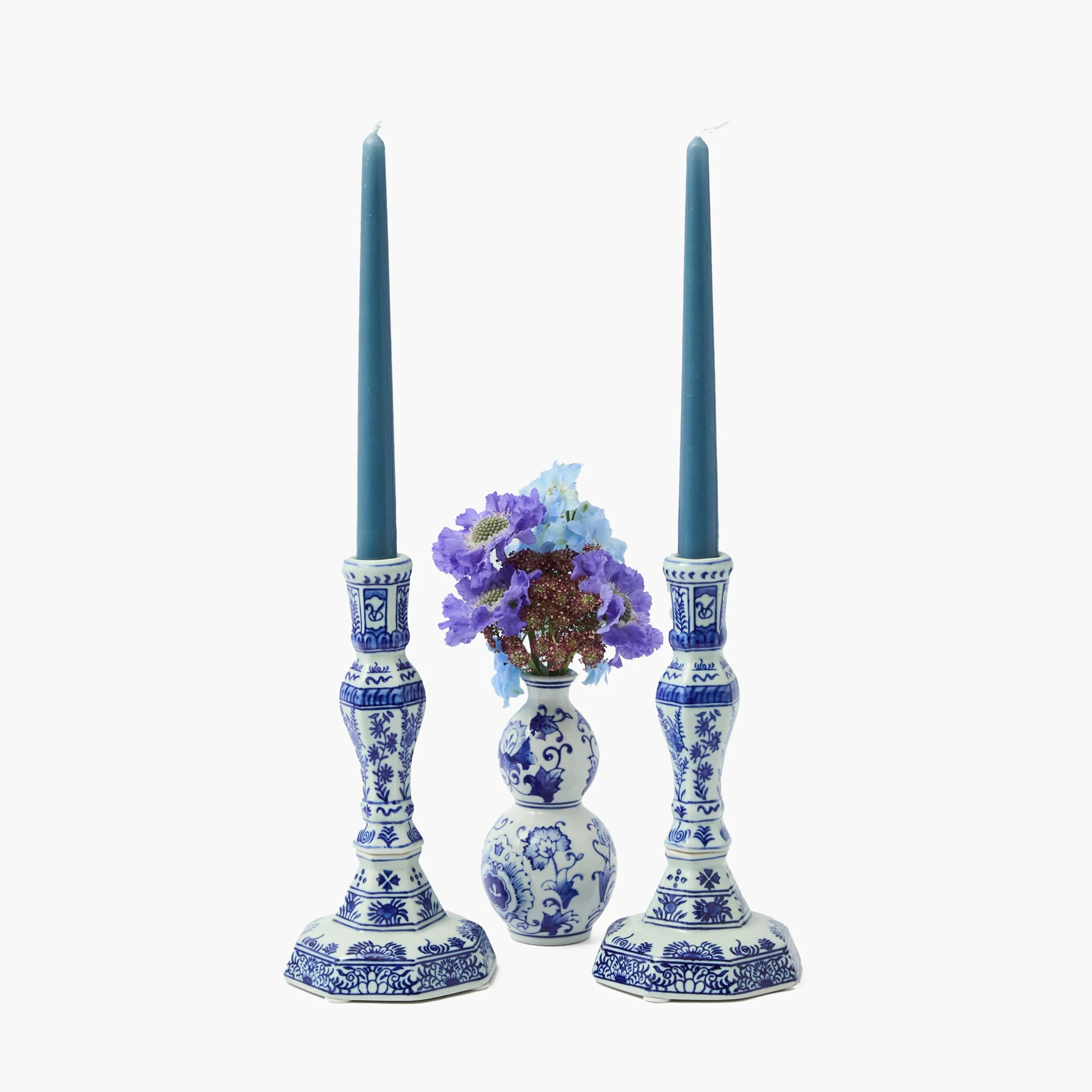 Dusty Blue Candles (Set of 8) - Image 16