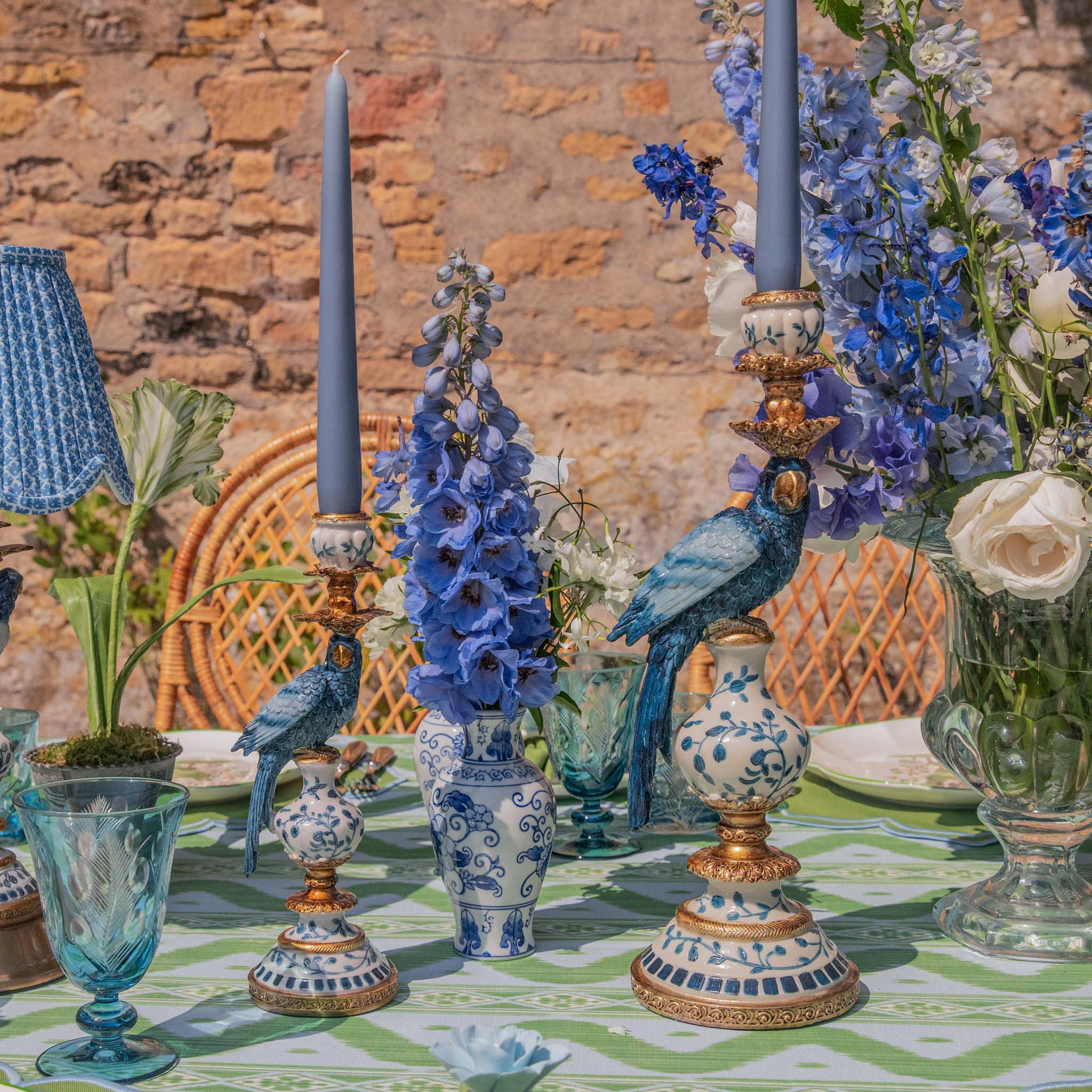 Dusty Blue Candles (Set of 8) - Image 18