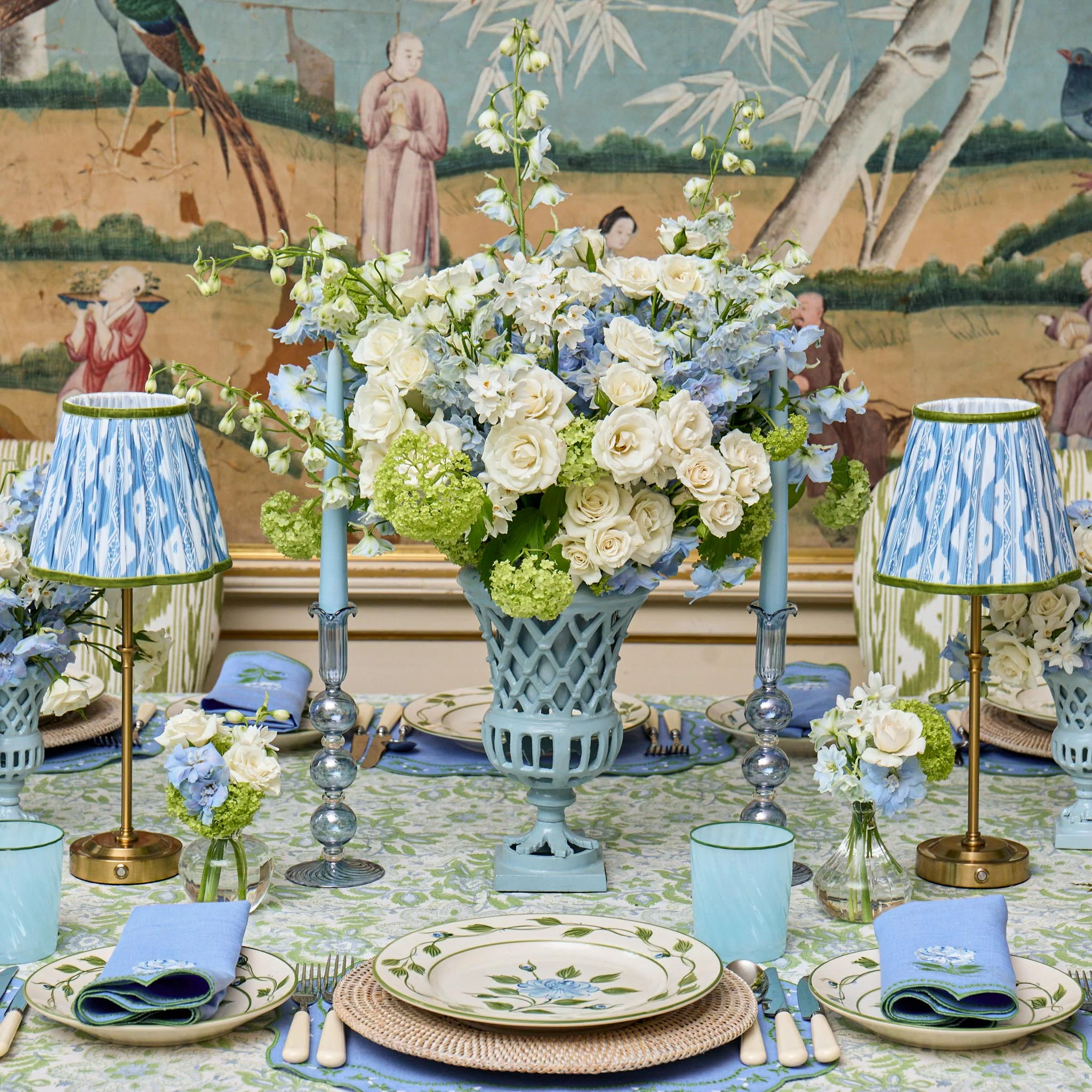 Blue Small Eden Candle Holders (Pair) - Image 9