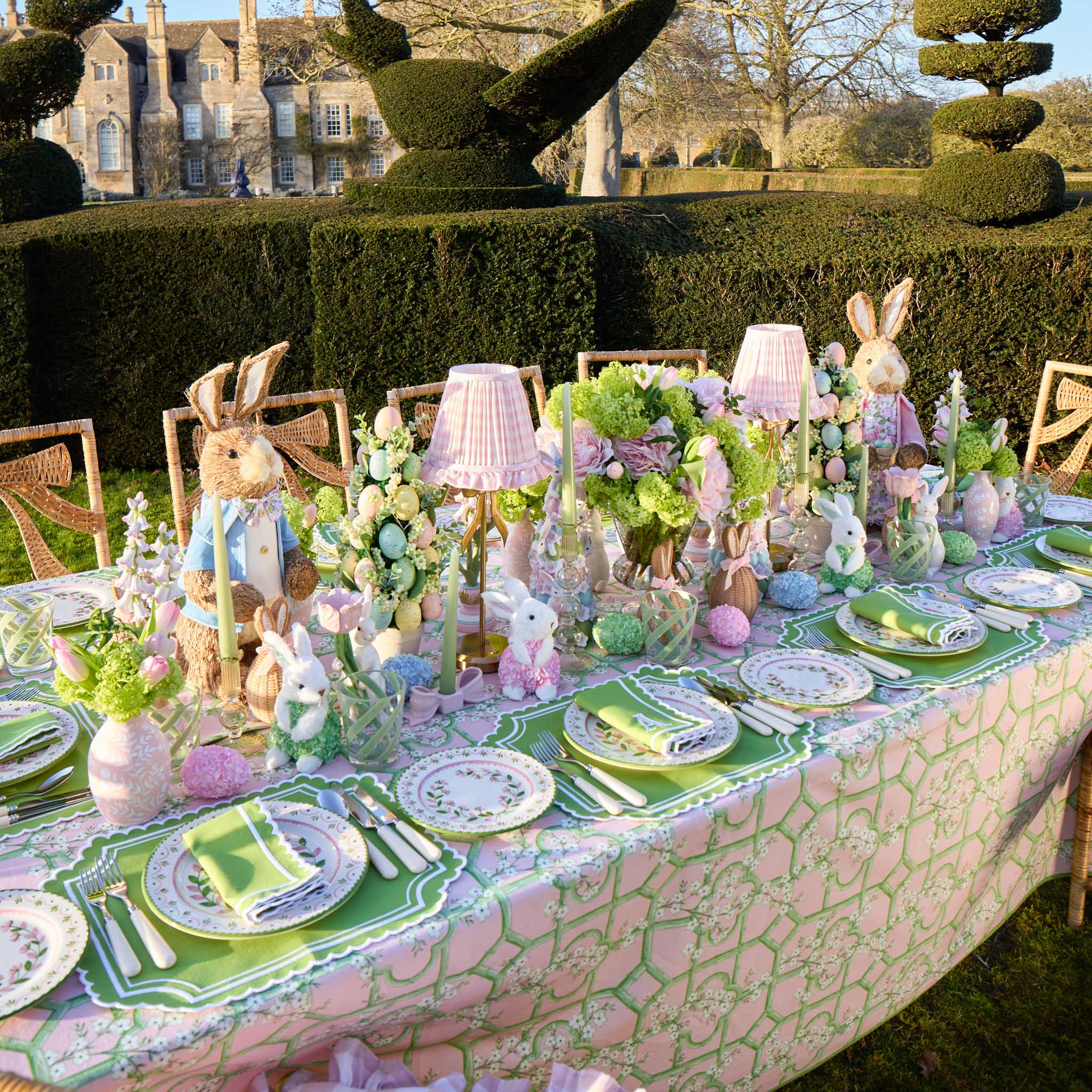 Green & Pink Josephine Garland Starter Plate - Image 3