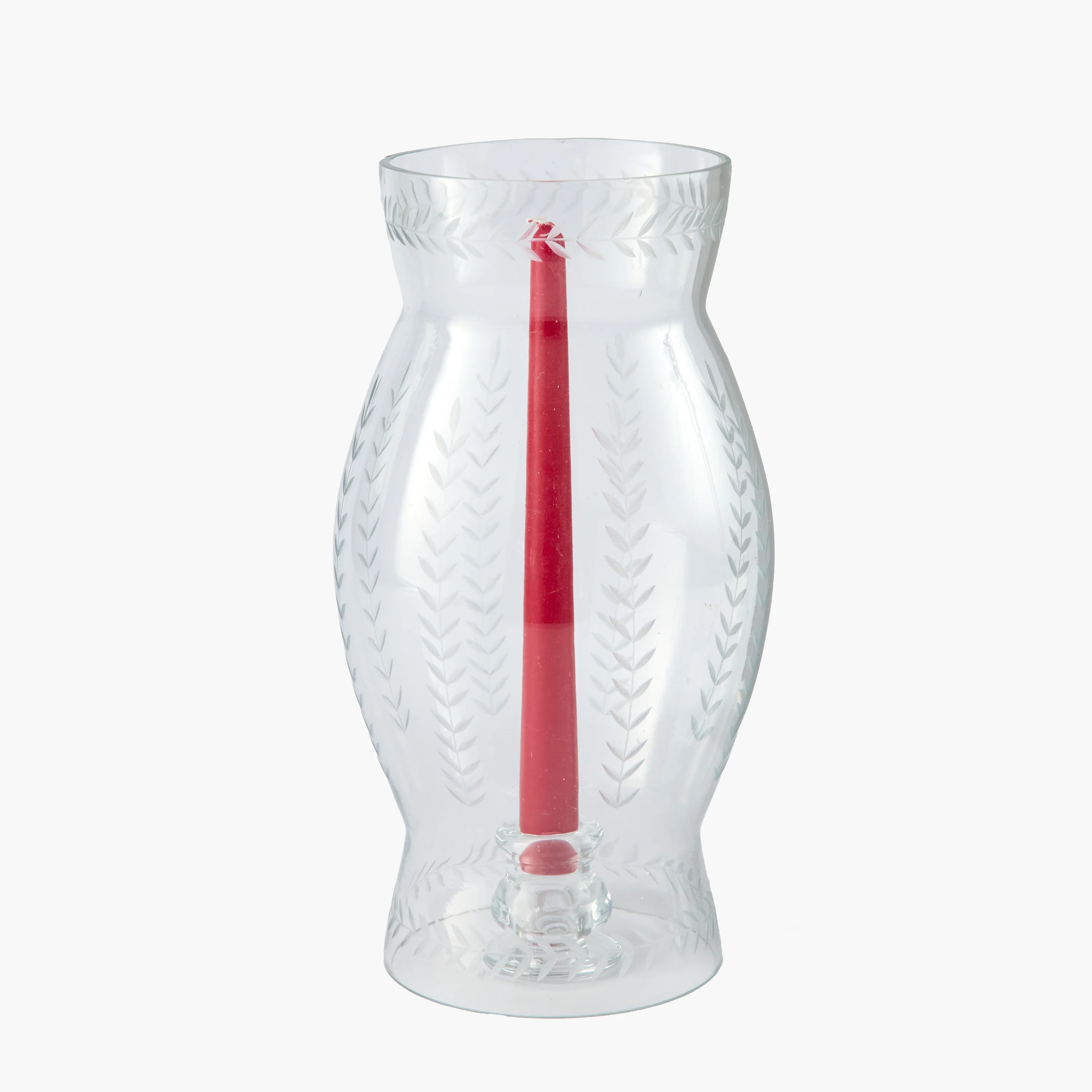 Engraved Glass Lantern