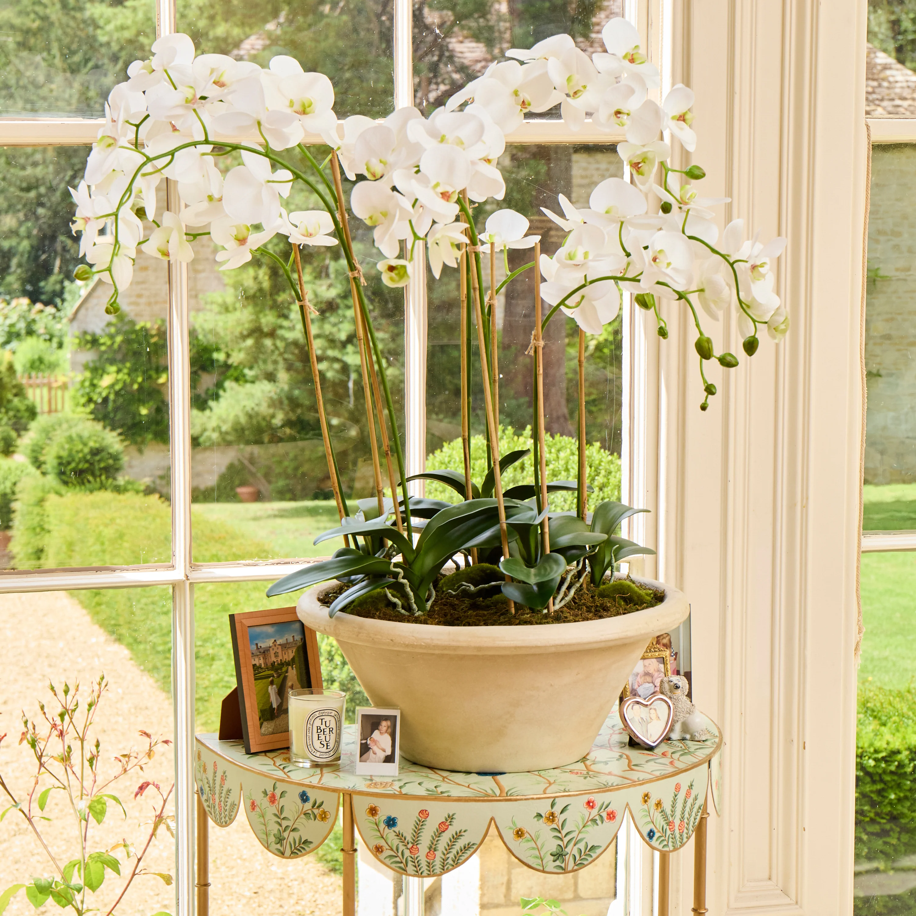 Annabelle Chinoiserie Tole Side Table - Image 3