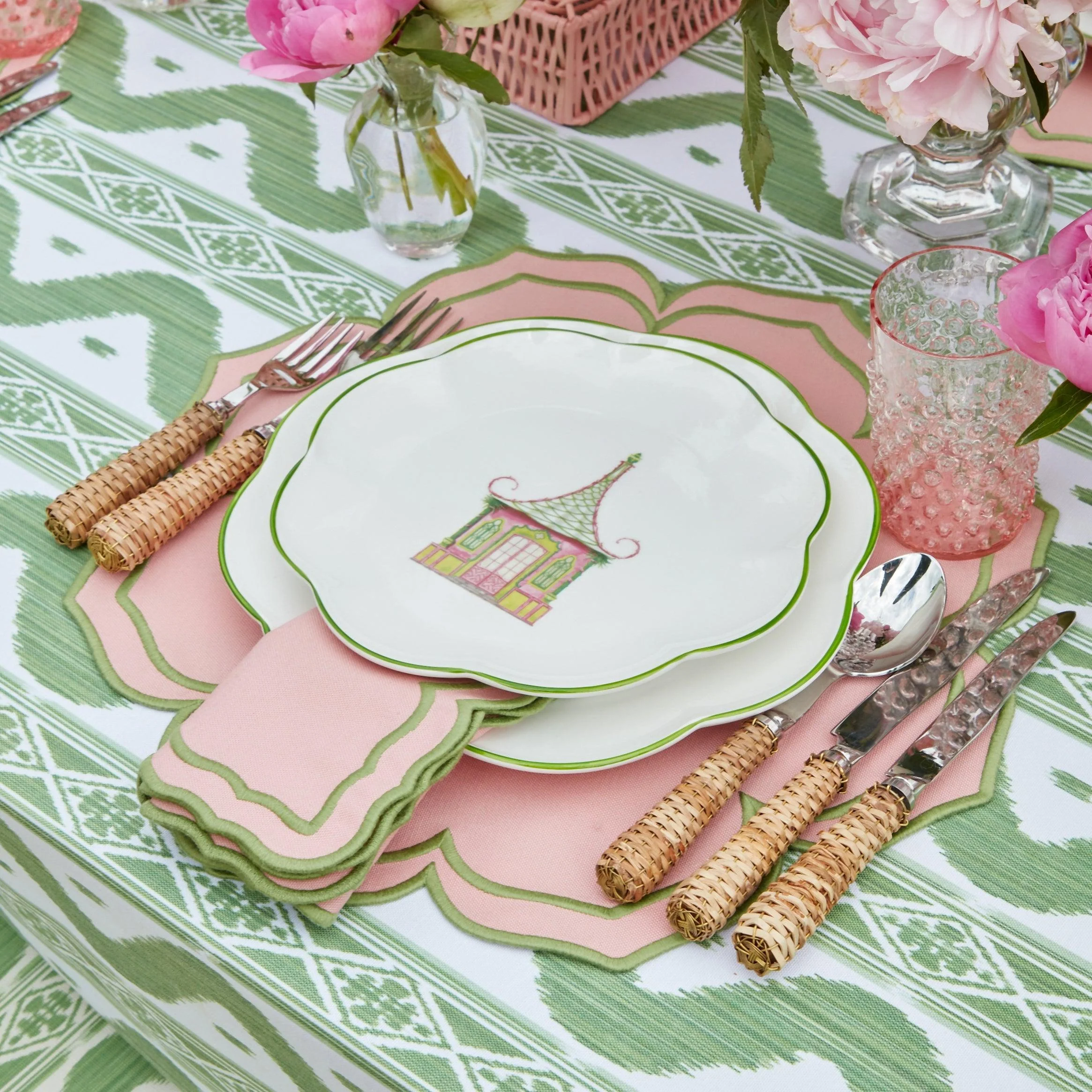 Pink Fleur Napkins (Set of 4) - Image 7