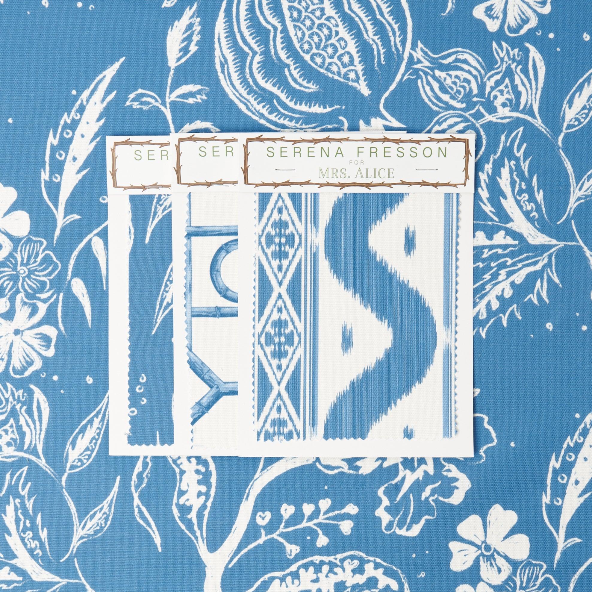 French Blue Chelsea Square Fabric - Image 6