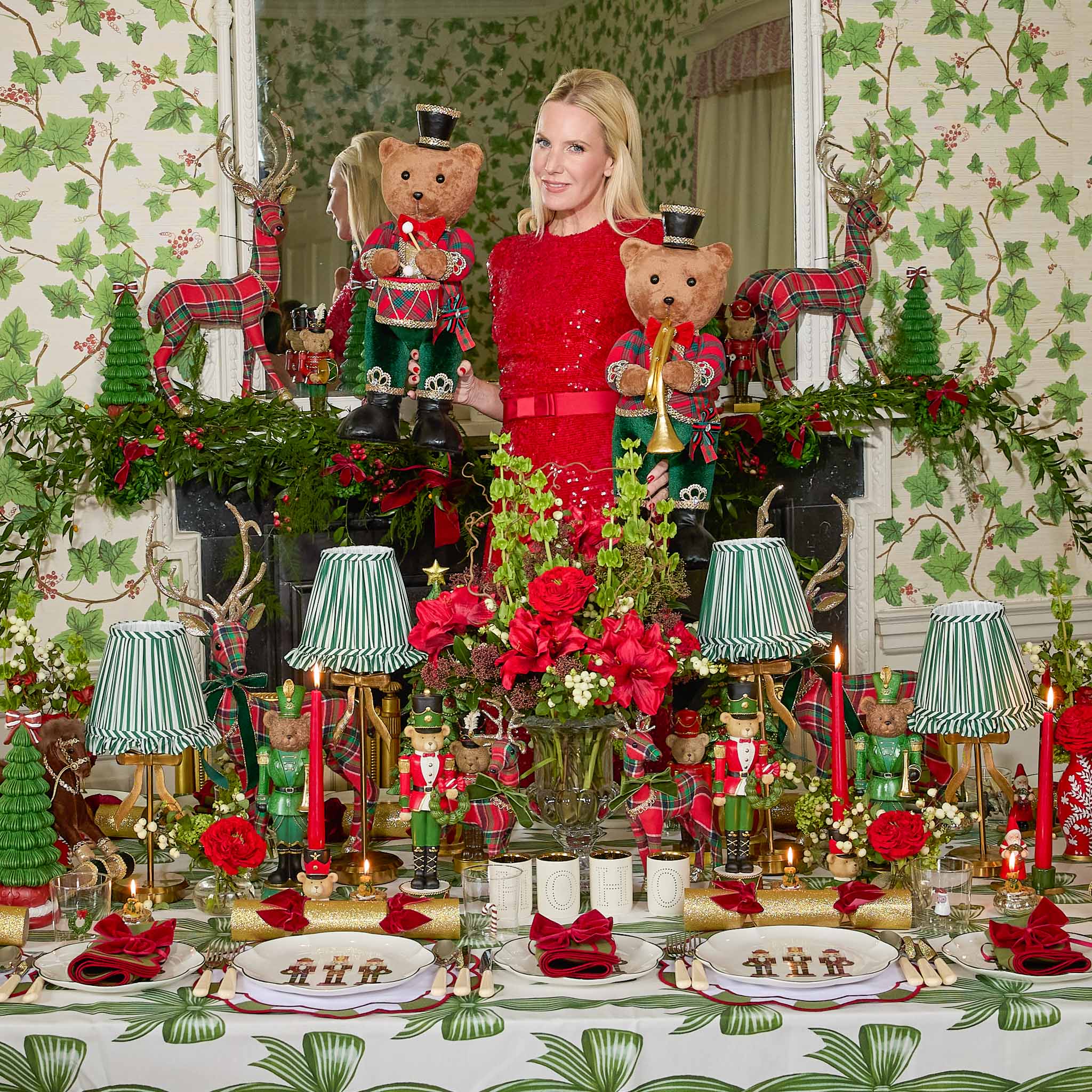 Green & Red Candycane Placemats (Set of 4) - Image 3