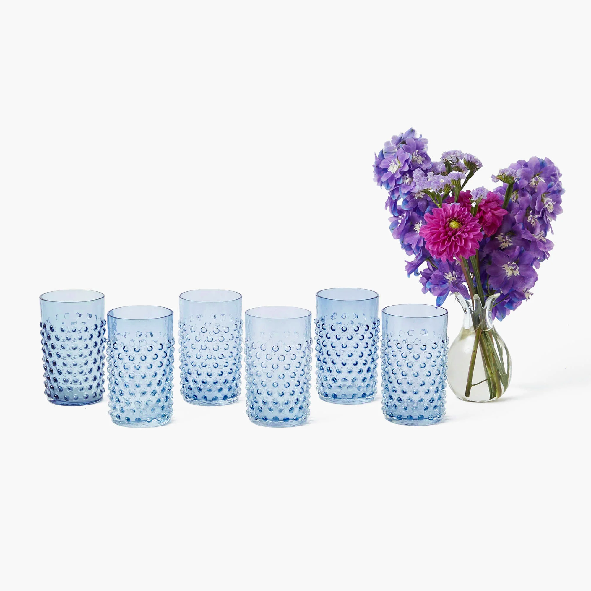 Navy Hobnail Glasses (Set of 6) - Image 12