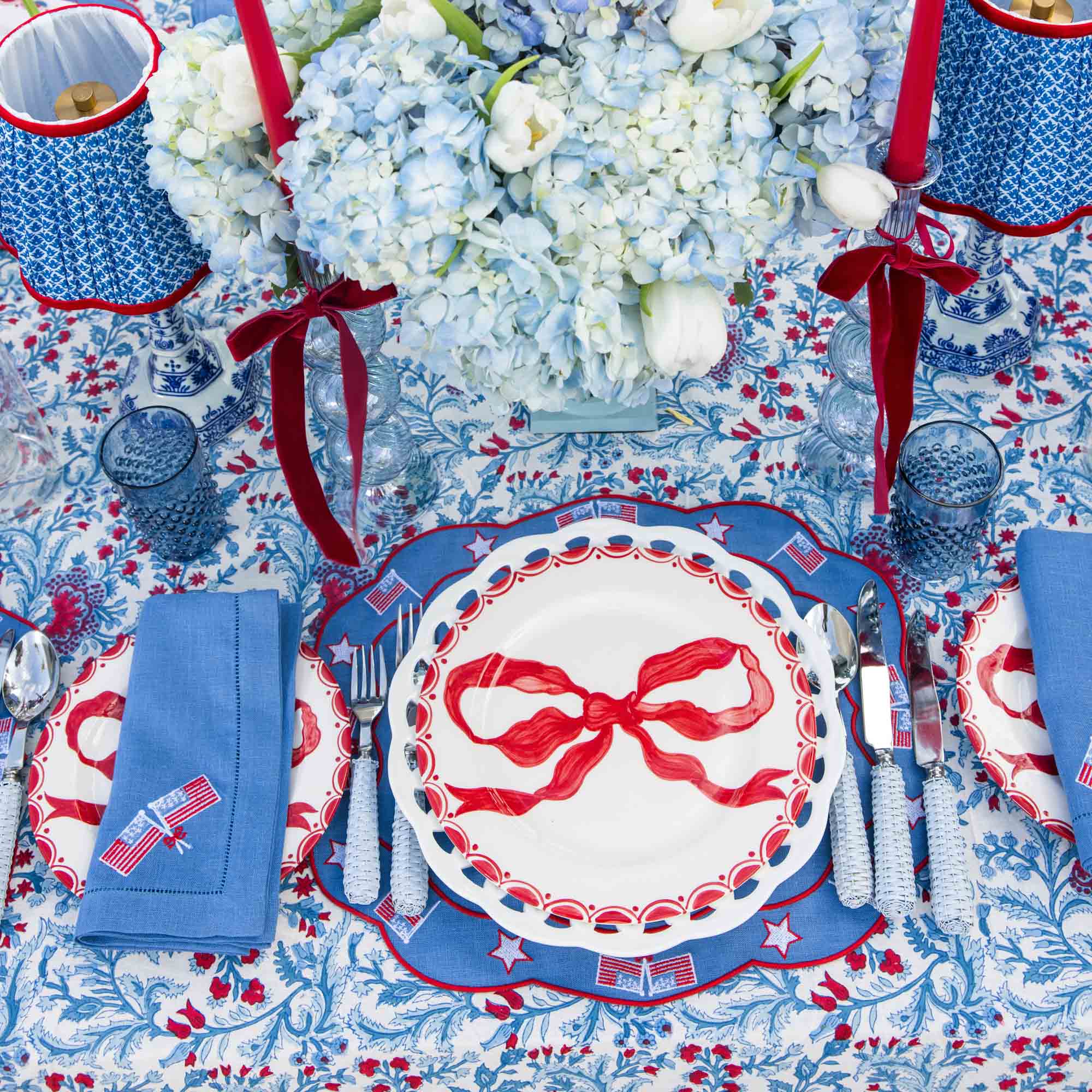Navy Hobnail Glasses (Set of 6) - Image 3