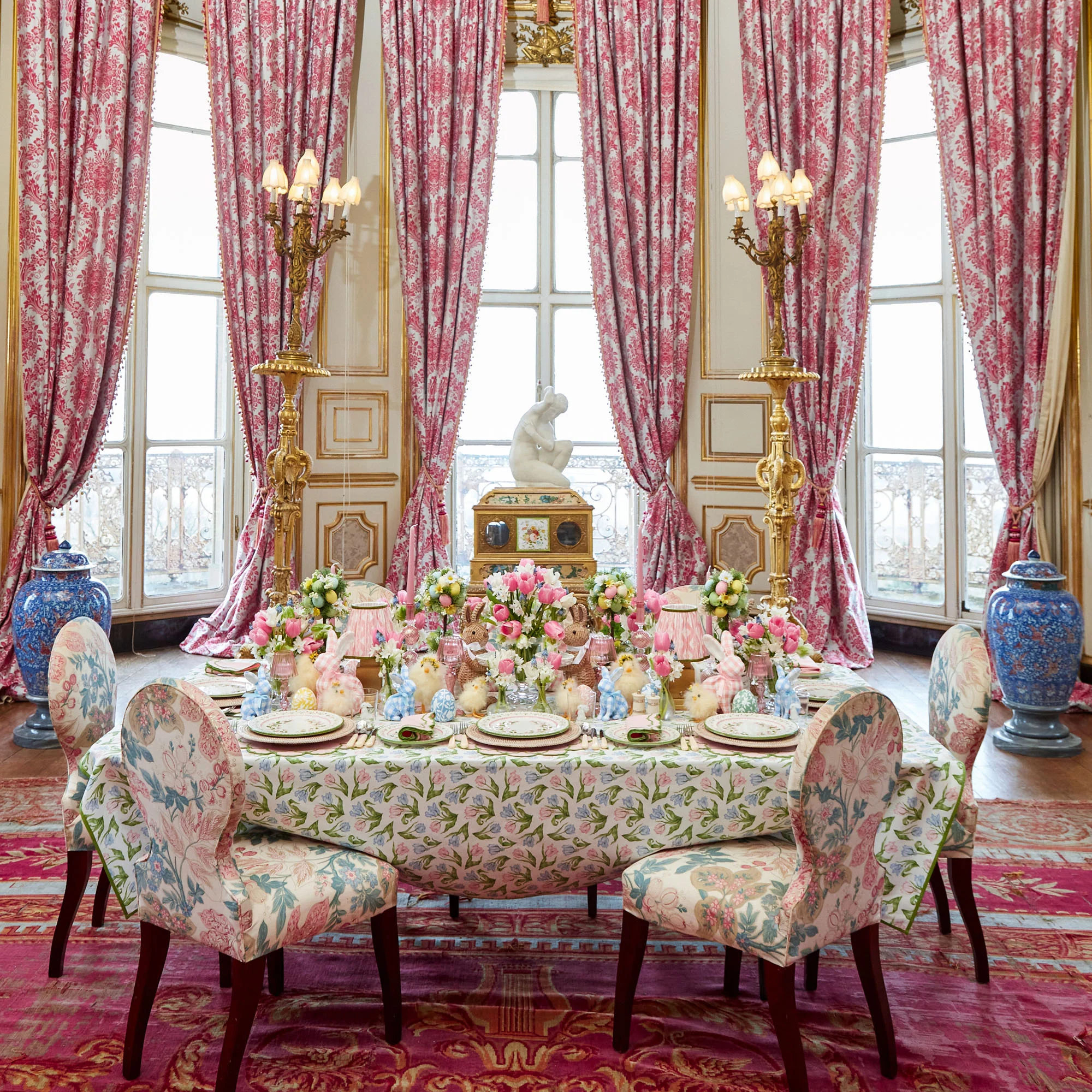 Green & Pink Josephine Garland Starter Plates (Set of 4) - Image 12