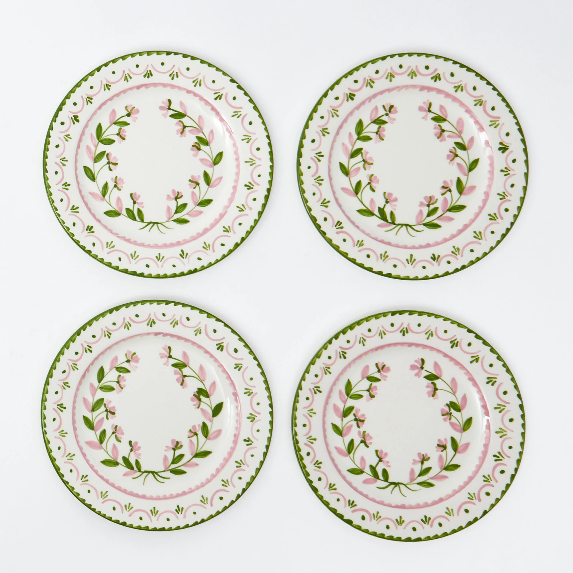 Green & Pink Josephine Garland Starter Plates (Set of 4) - Image 17