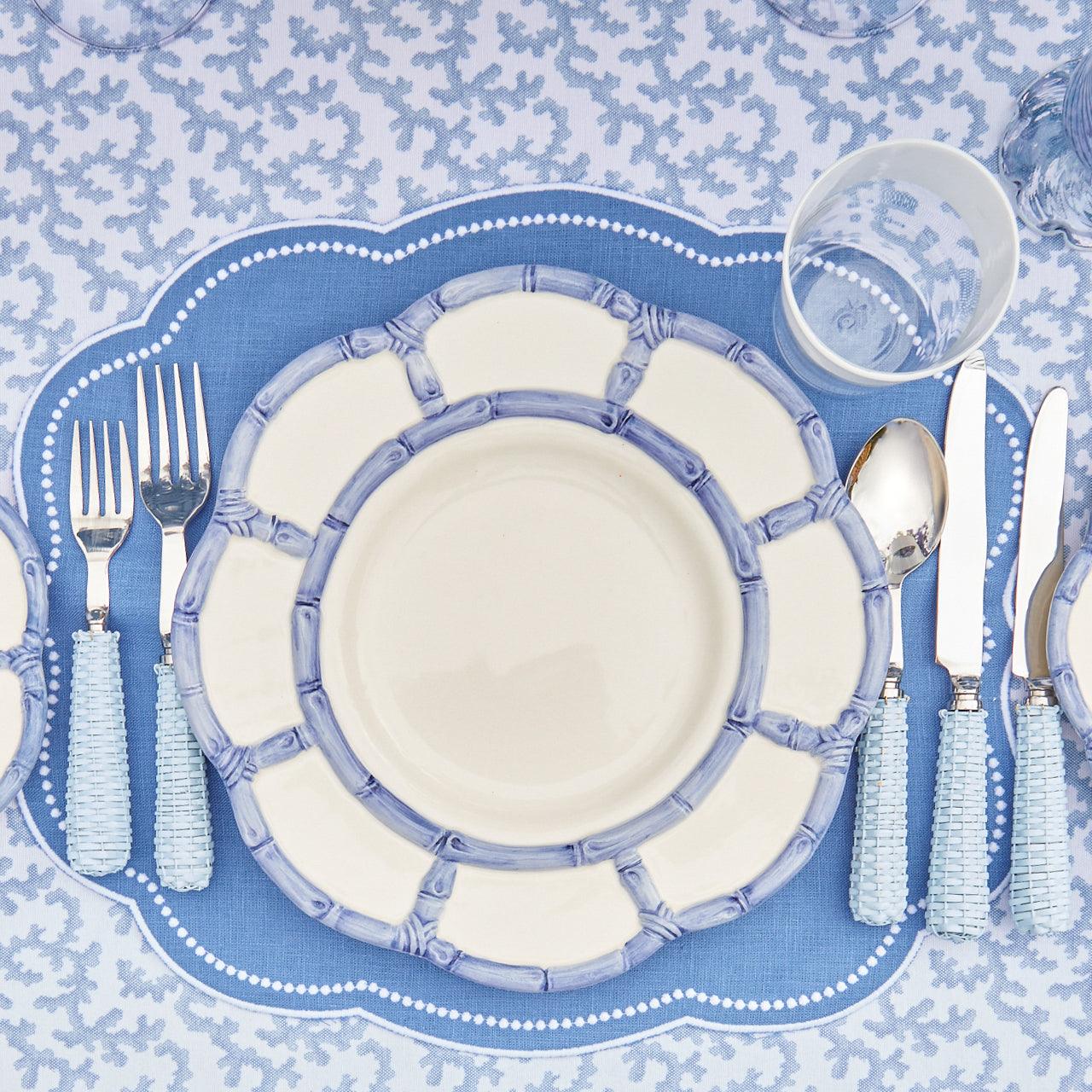 Blue Eloise Linen Placemats (Set of 4) - Image 11