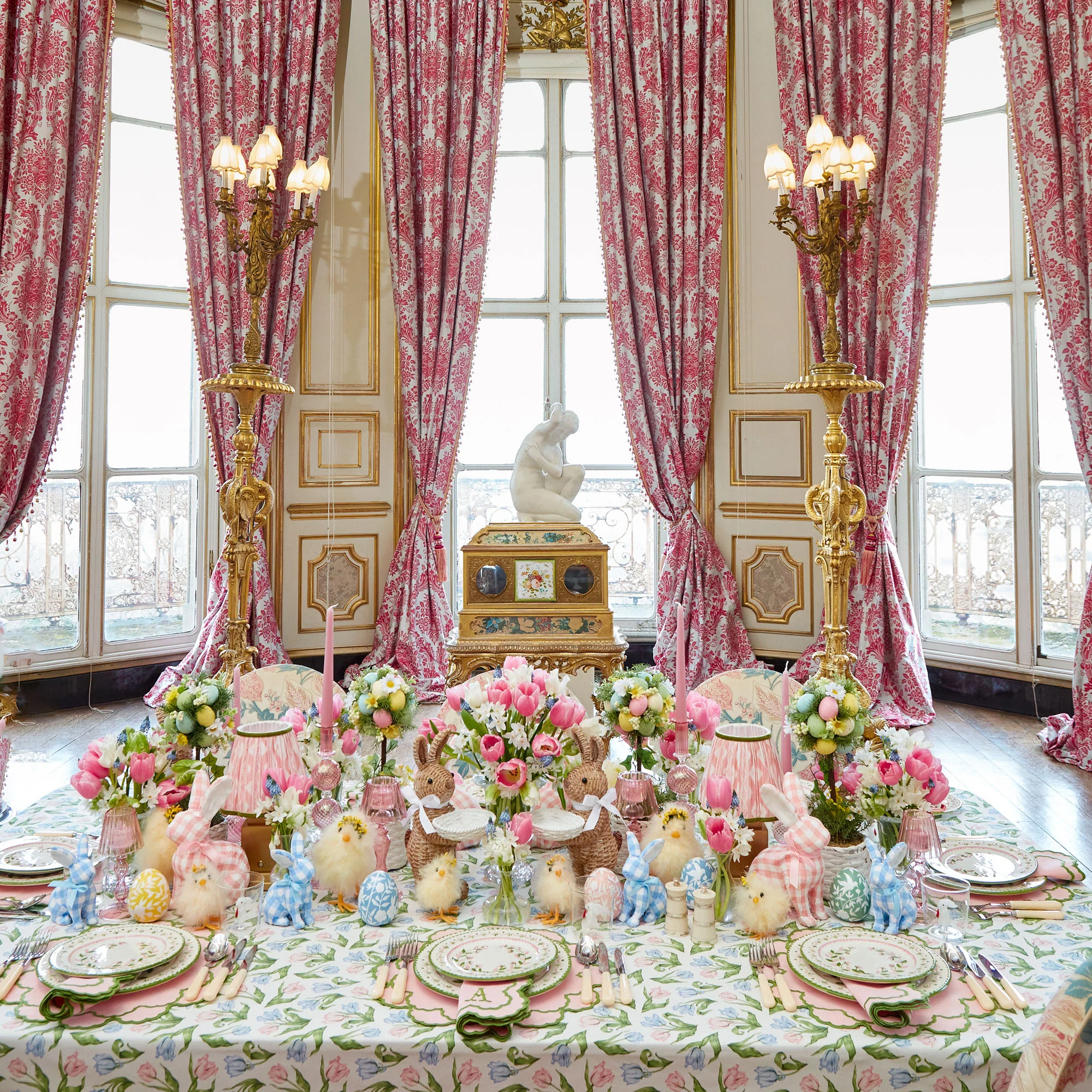 Pink & Green Lily Placemats & Napkins (Set of 4) - Image 14