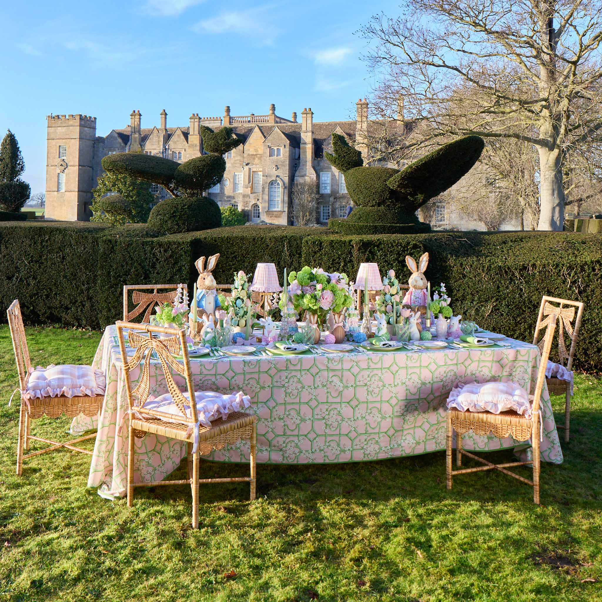 Celine Bow Rattan Chair - Image 9