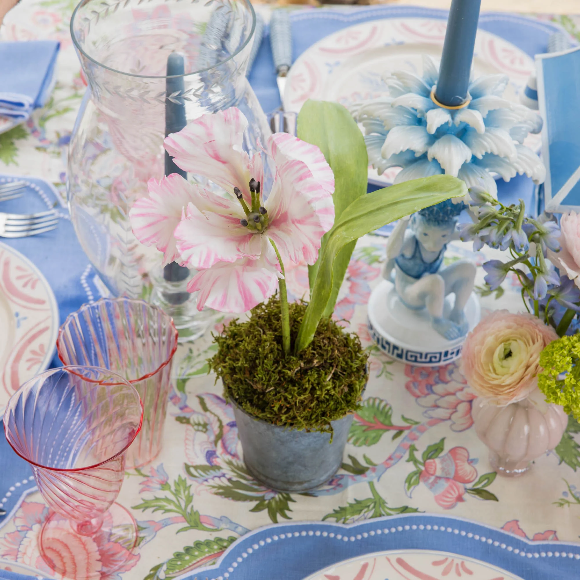 Pink Handpainted Tulip - Image 9