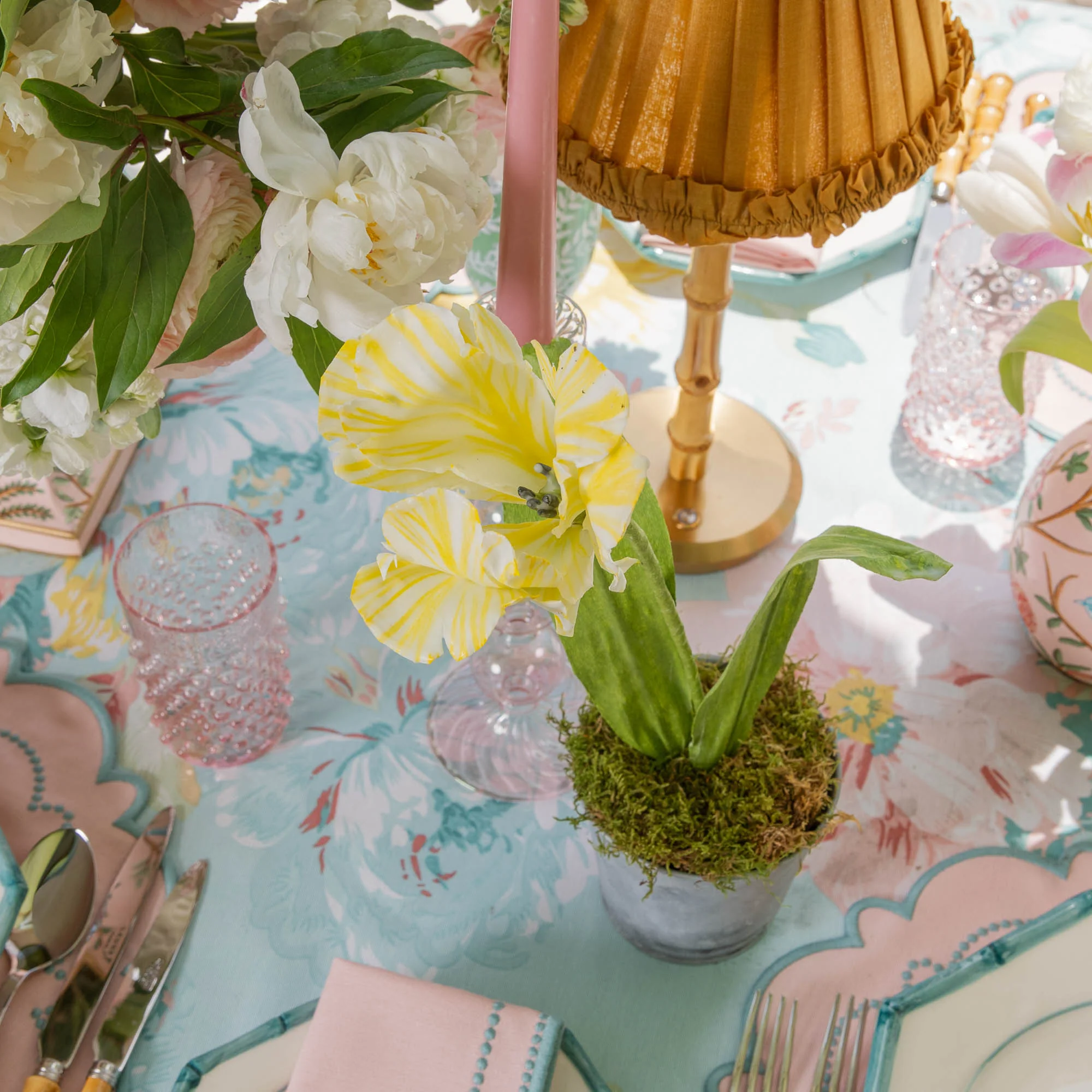 Mrs. Alice Handpainted Yellow Tulip - Image 3