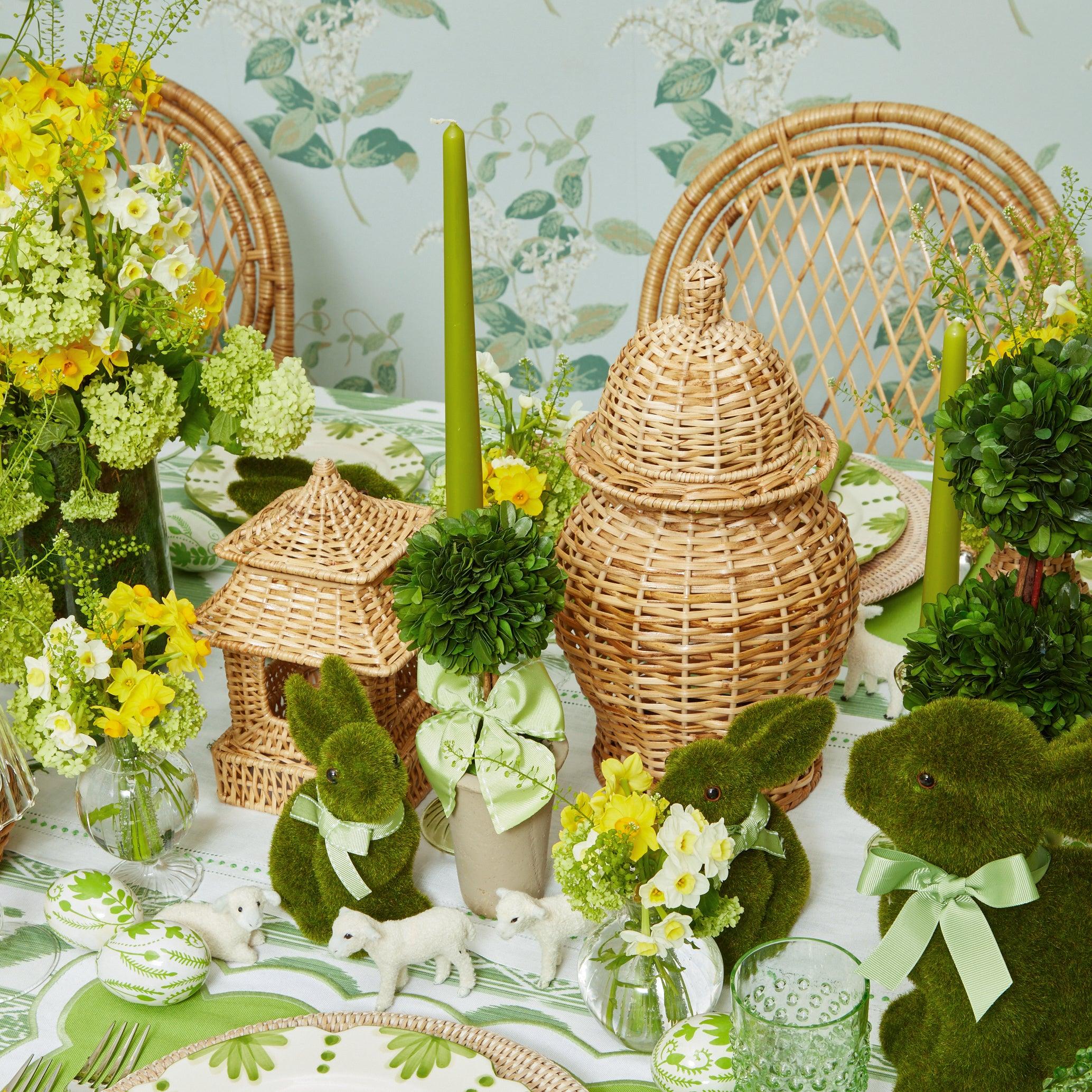 Rattan Ginger Jar - Image 5