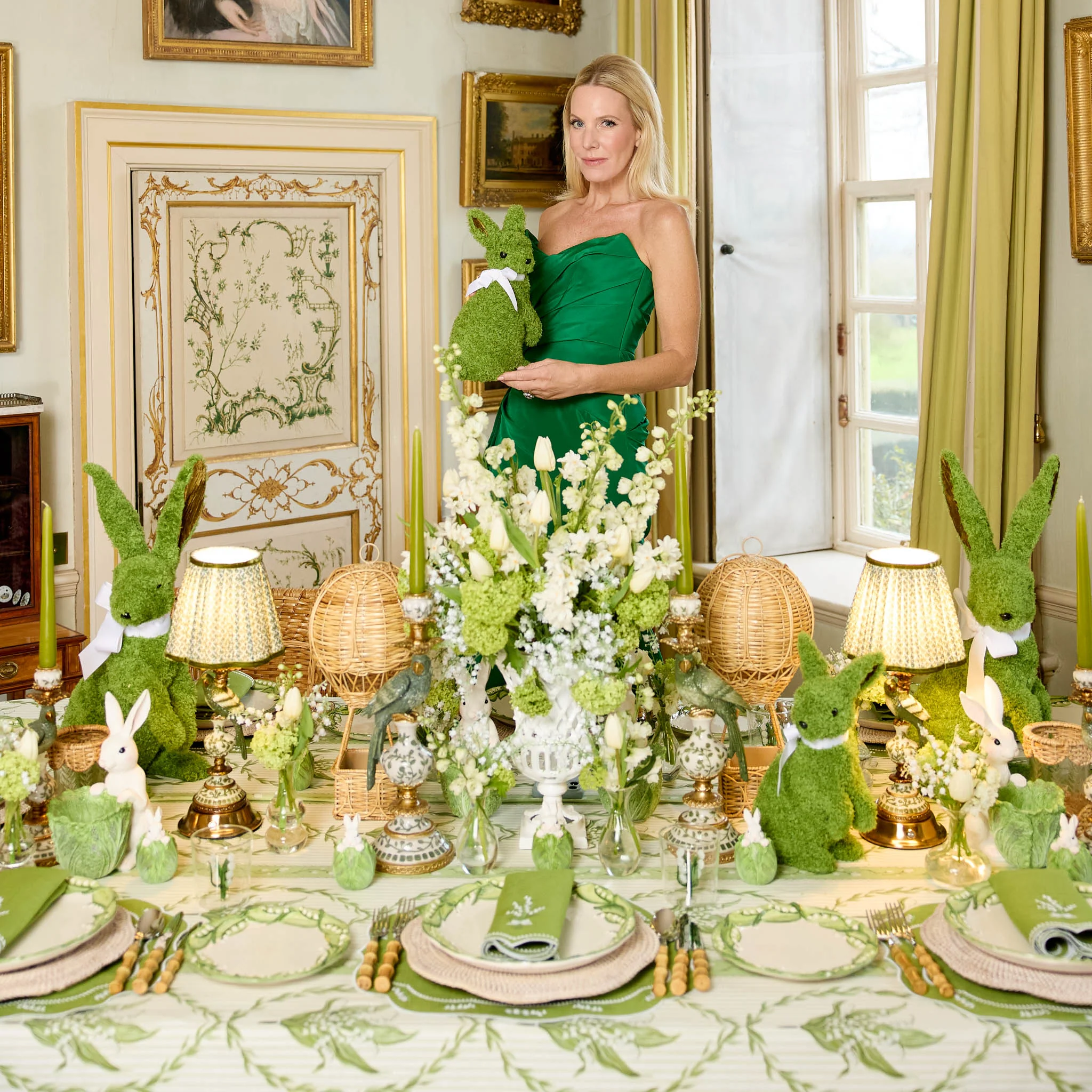 Olive Green Parrot Candle Holder Set - Image 9