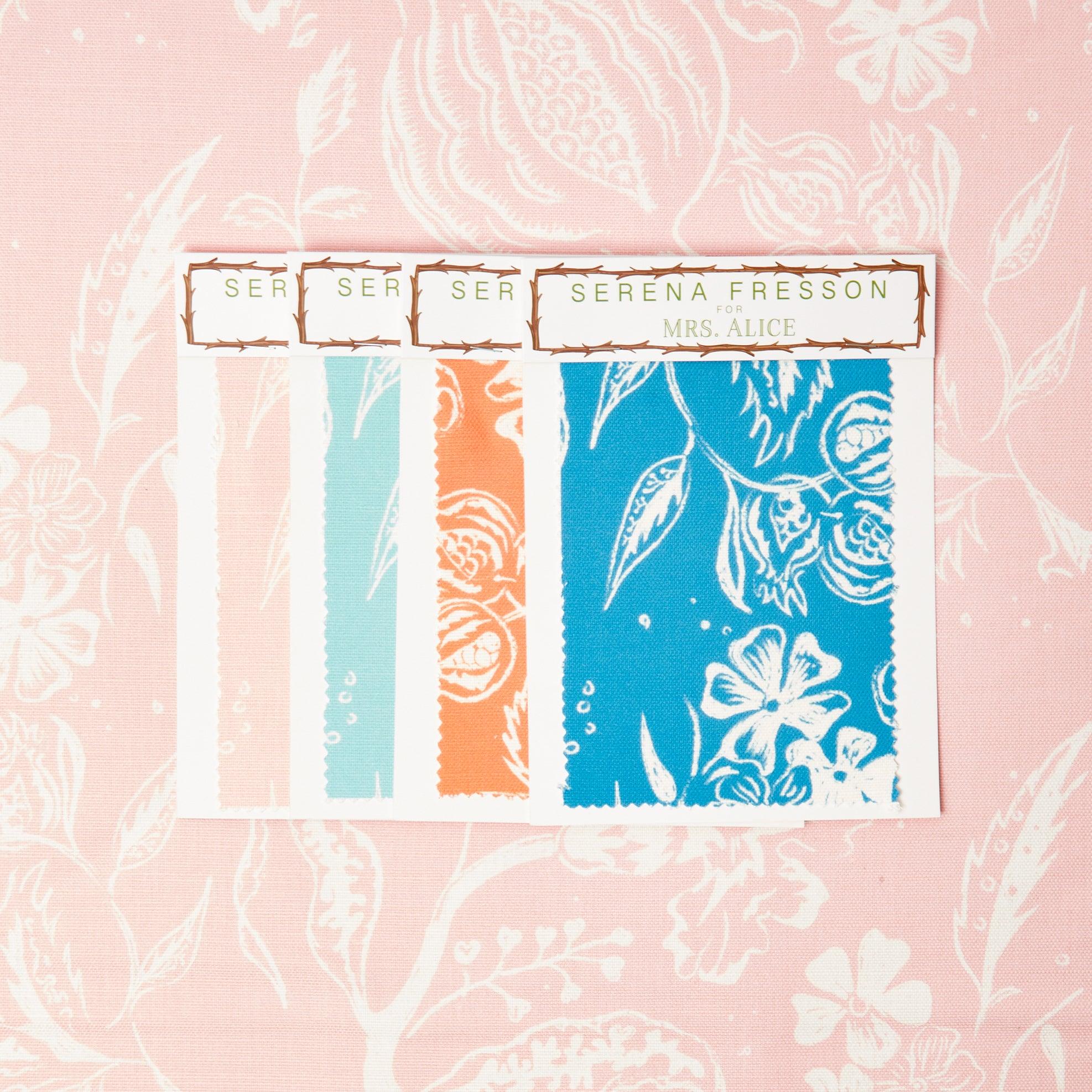 Palm Beach Pink Chelsea Square Fabric - Image 5