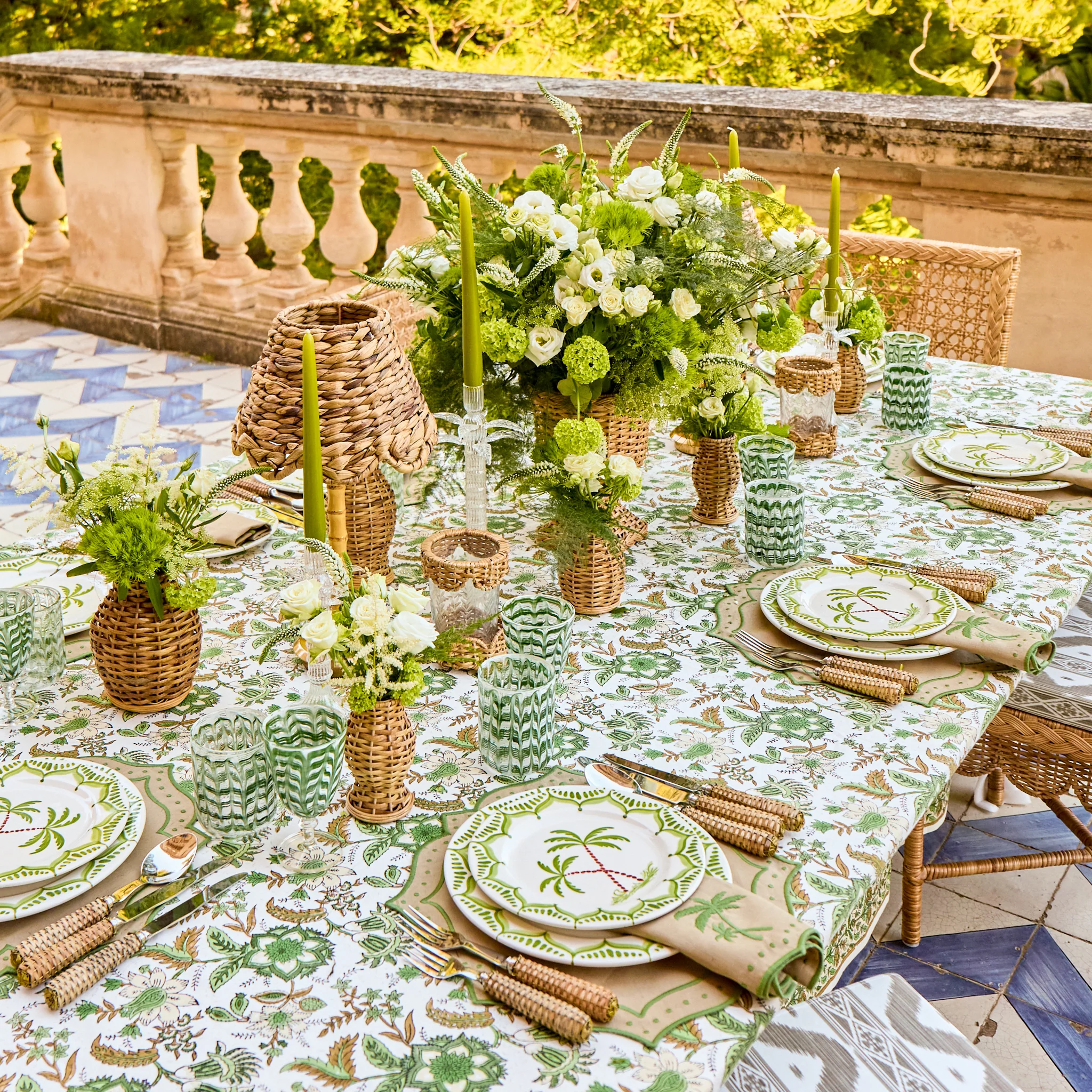 Helena Blockprint Tablecloth - Image 5