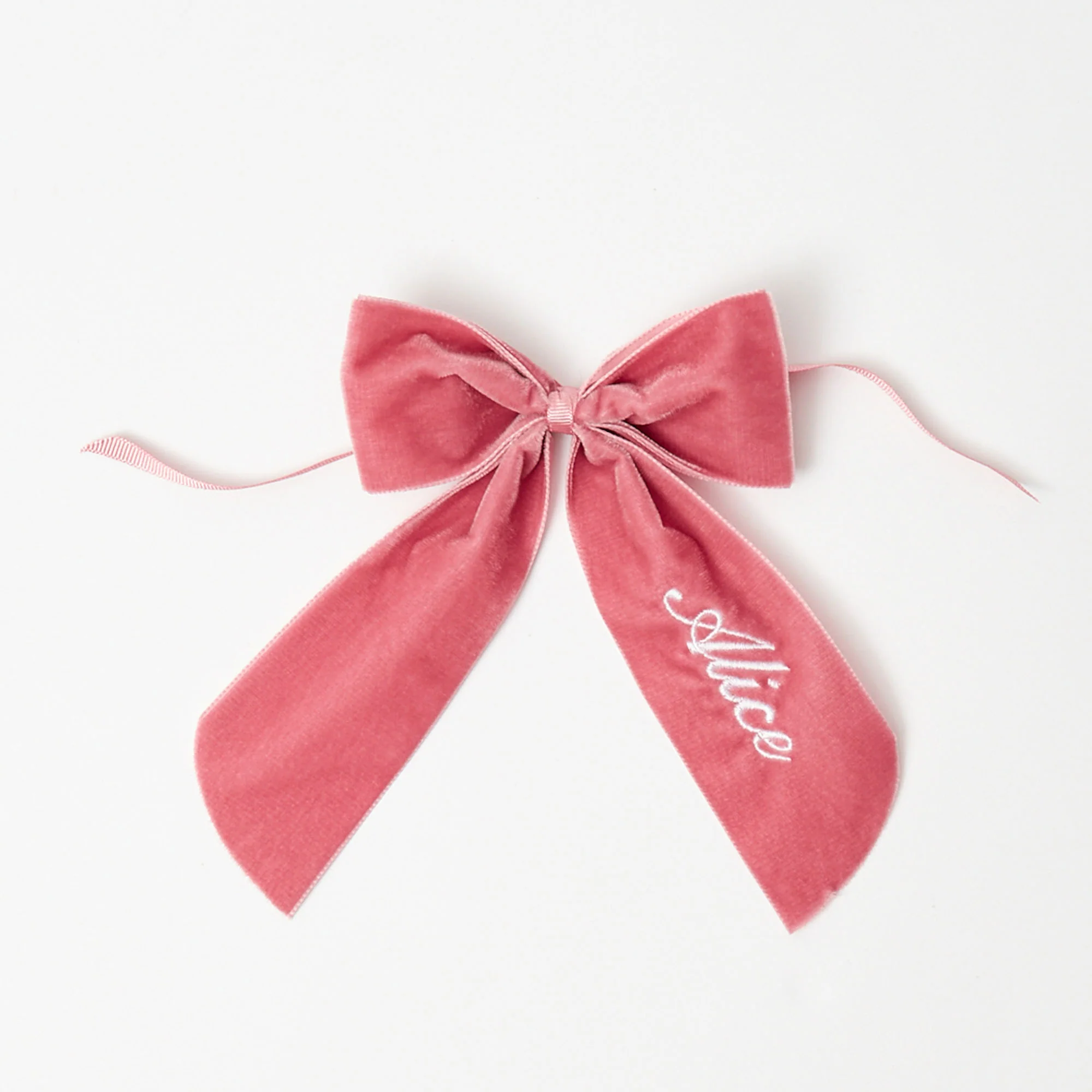 Dusty Pink Personalisable Bow