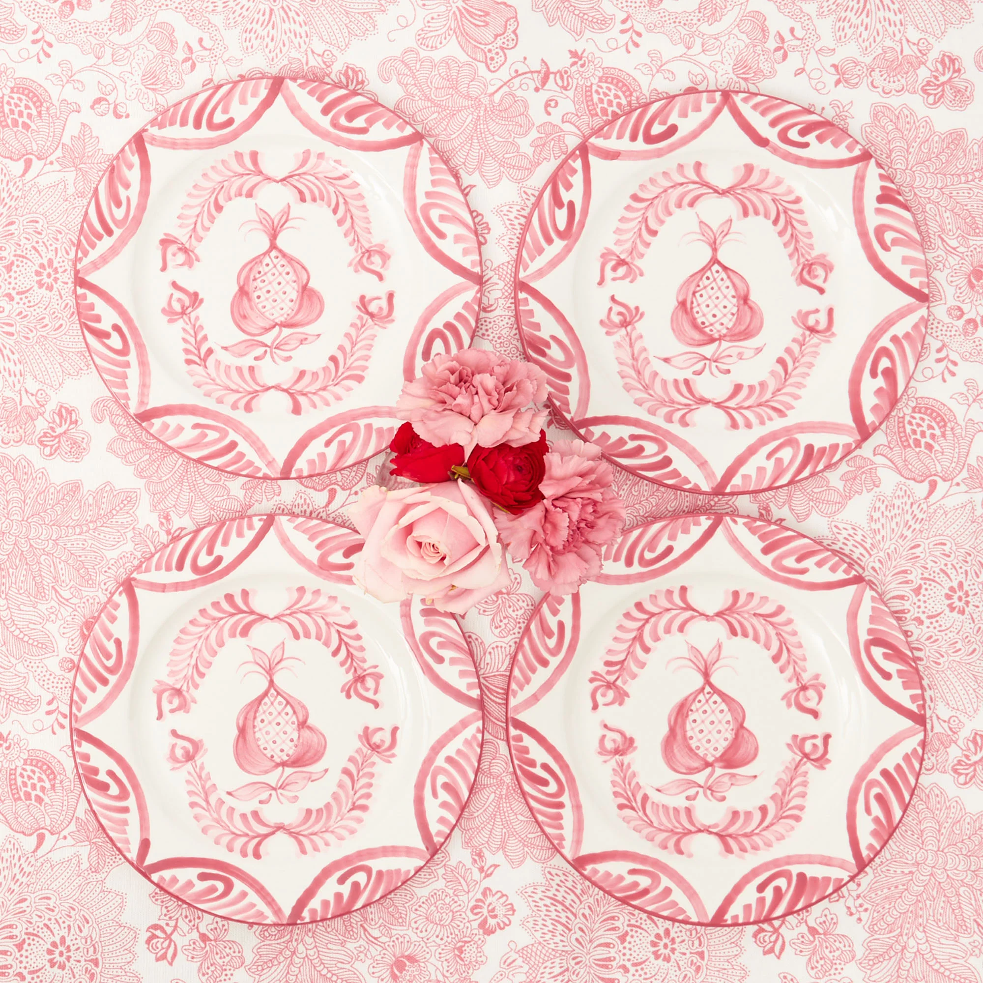 Pink Melograno Starter Plates (Set of 4) - Image 4