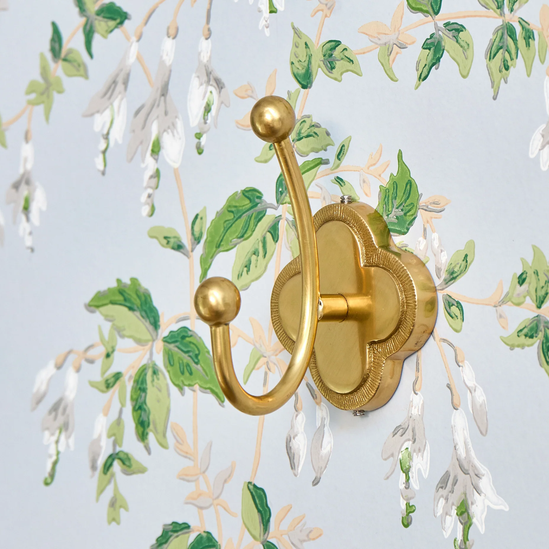 Quatrefoil Brass Hook - Image 3