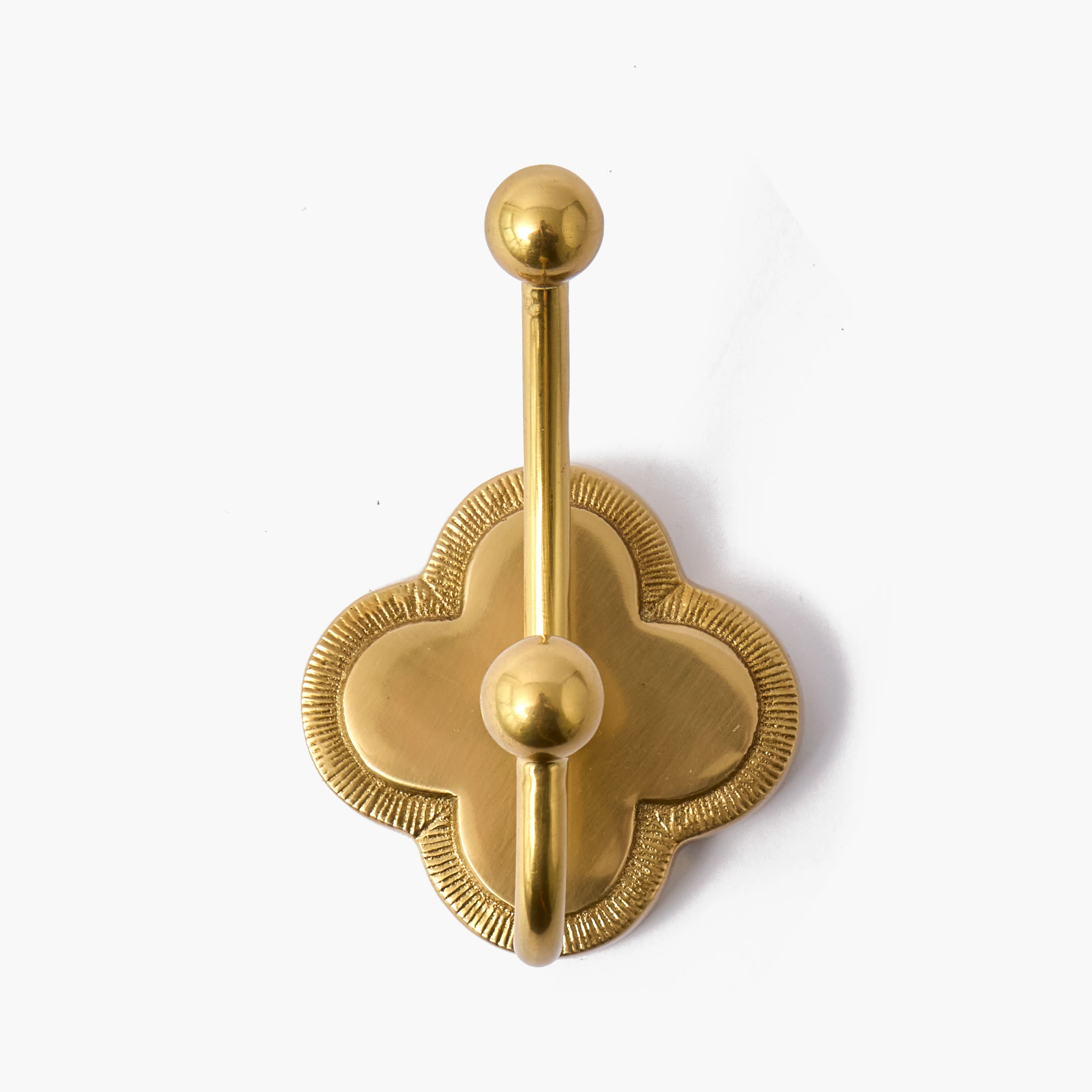Quatrefoil Brass Hook - Image 5
